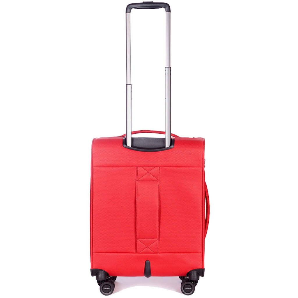 Stratic Weichgepäck-Trolley »Stratic Light + S, red«, 4 Rollen