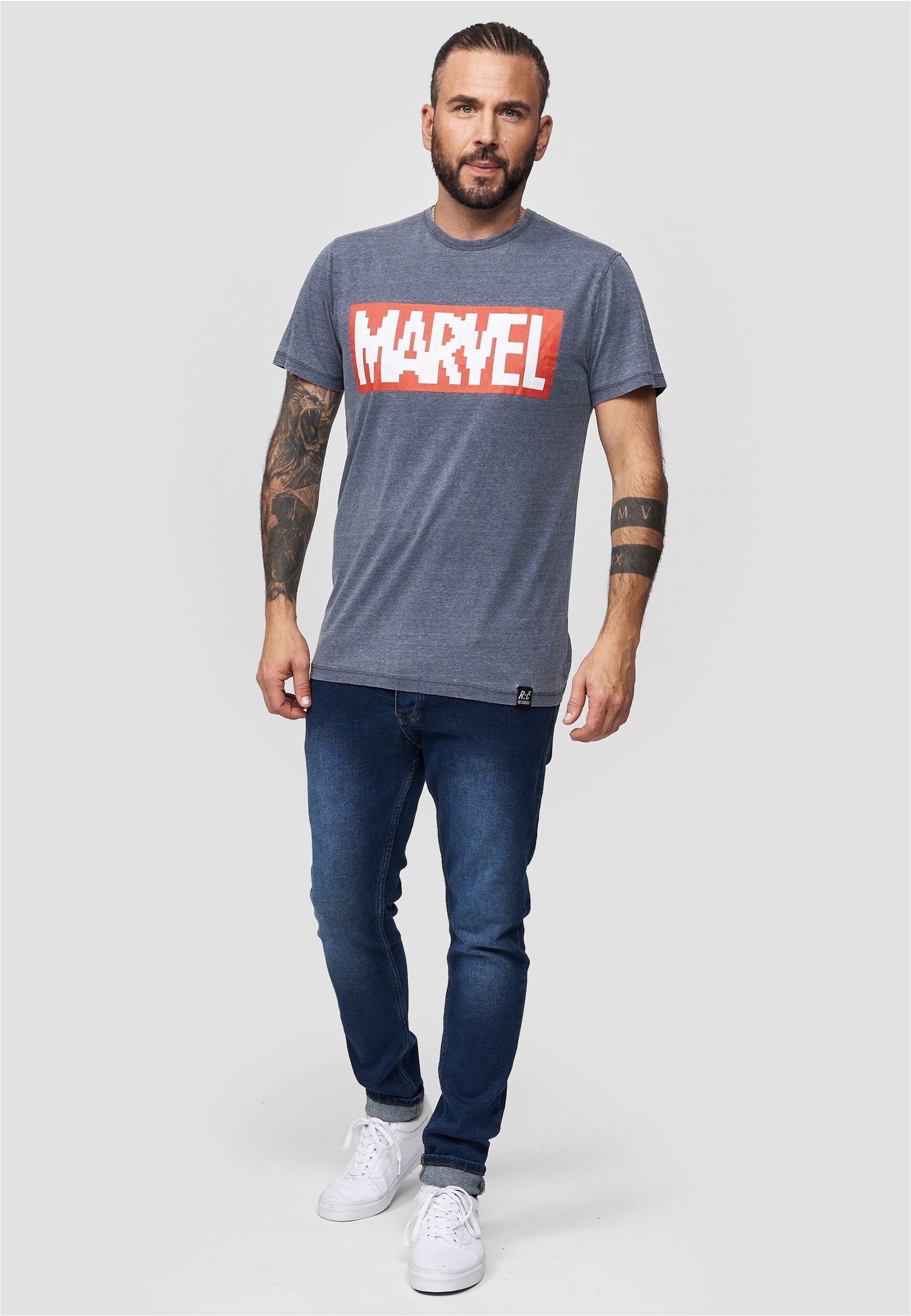 Recovered T-Shirt »Marvel Pixel Logo«, im lockeren Schnitt