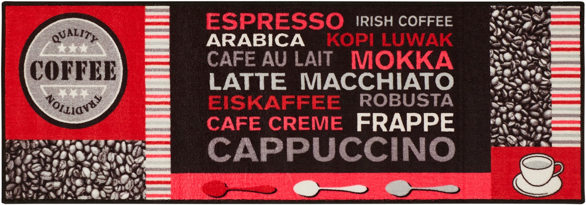 Andiamo Küchenläufer "Cafe Creme" rechteckig 4 mm Höhe Motiv Kaffee, mit Schriftzug, Größe 50x150 cm, Küche