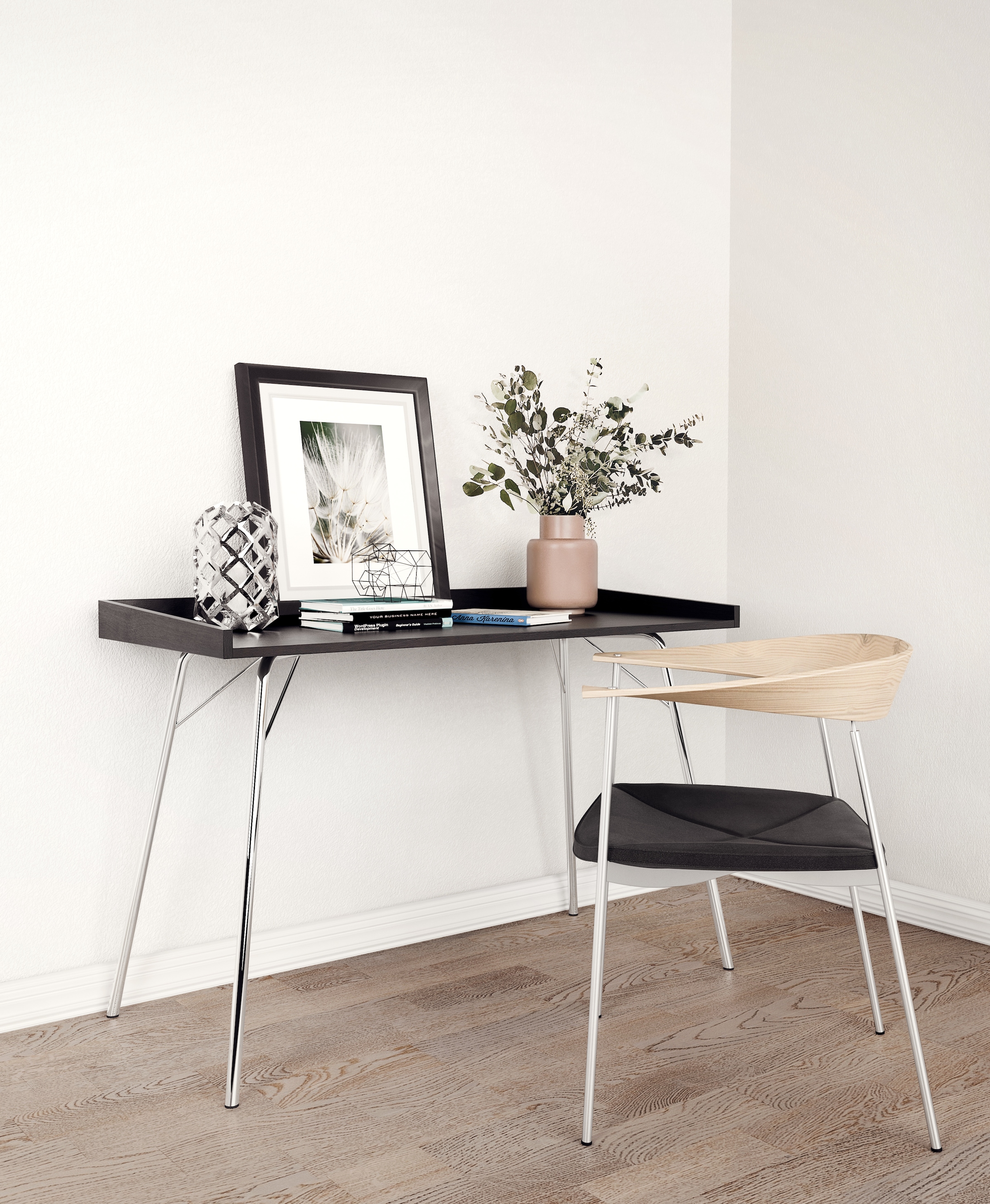 Woodman Schreibtisch Holzfurnier aus Eiche, Breite 115 cm, FSC-zertifiziert günstig online kaufen