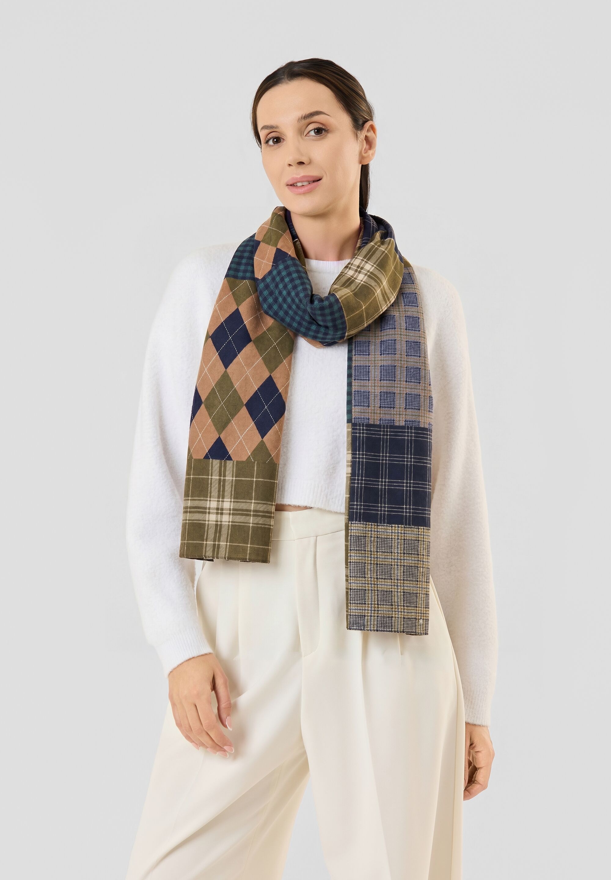 Codello Modetuch »Codello Schal« mit Karo-Mix-Muster
