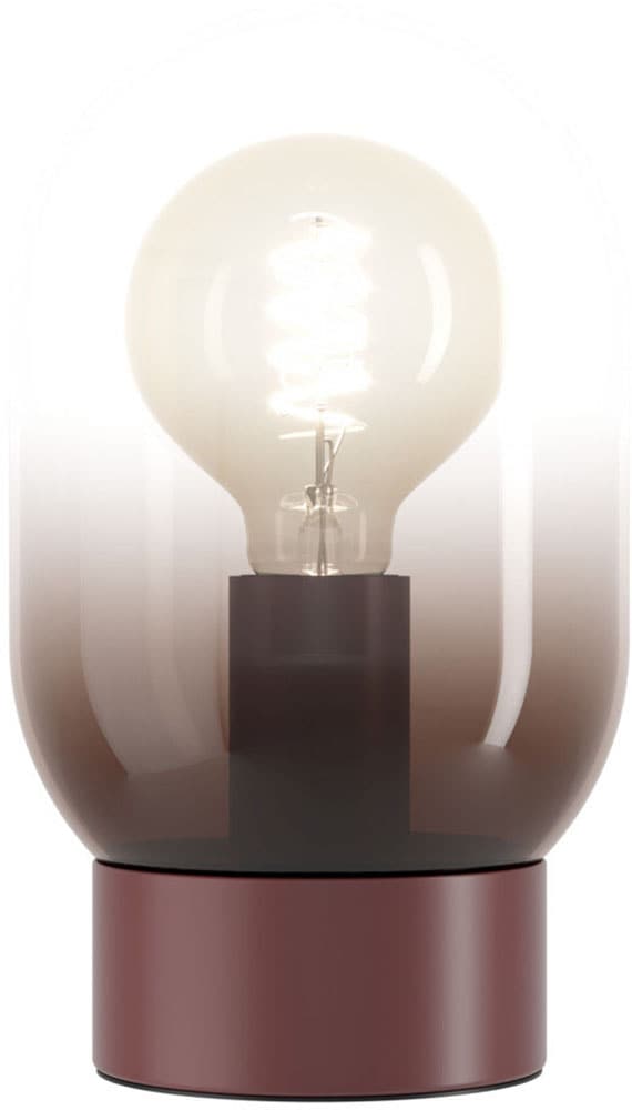 EGLO LED Tischleuchte »LEQUILE« E27 1 Stk. Tischleuchte, Lampe, Schlafzimmer, orange  H:25,7 Ø 15 cm