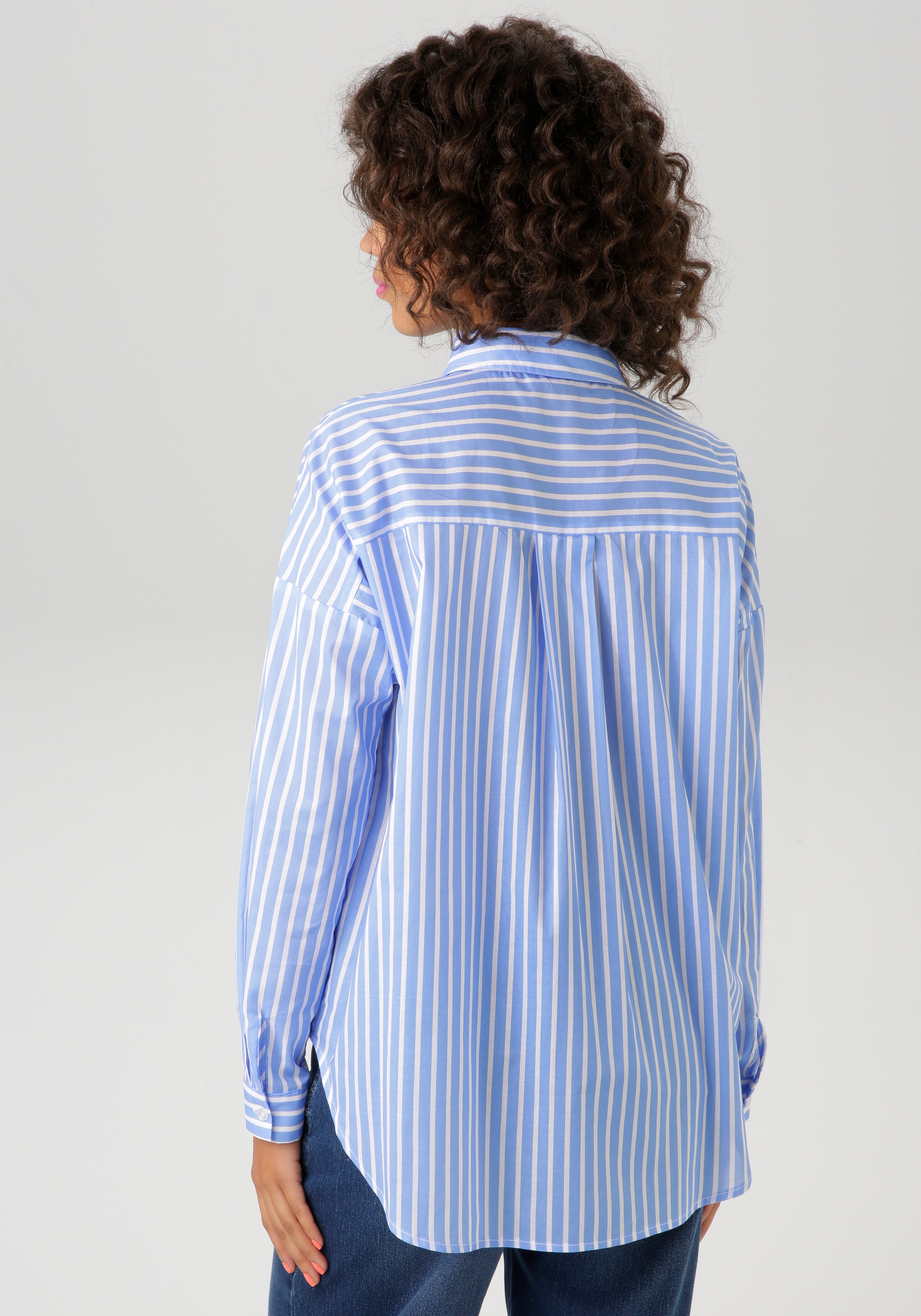 Aniston CASUAL Hemdbluse, im Streifen-Dessin günstig online kaufen