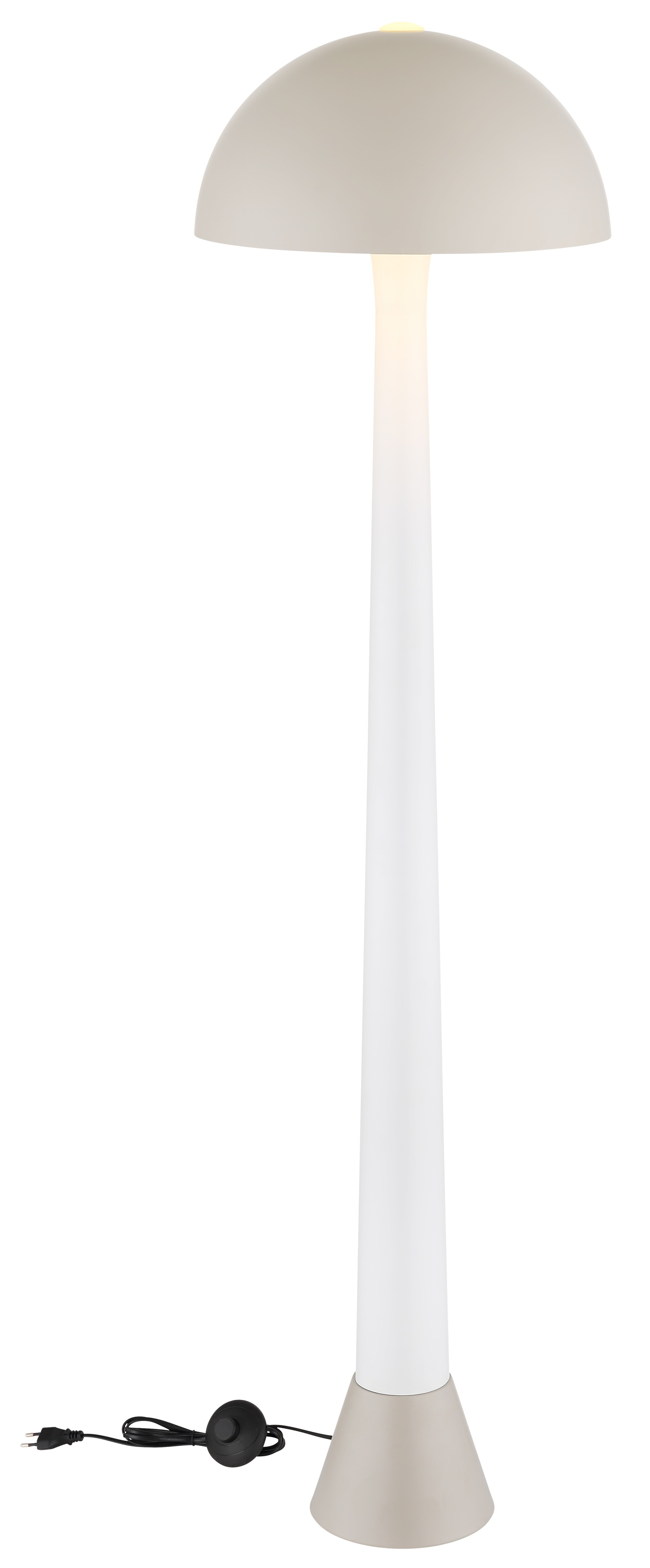 GLOBO LIGHTING Stehlampe »MERLIN« E27 1 Stk. warmweiß - kaltweiß Stehlampe mit Pilzschirm