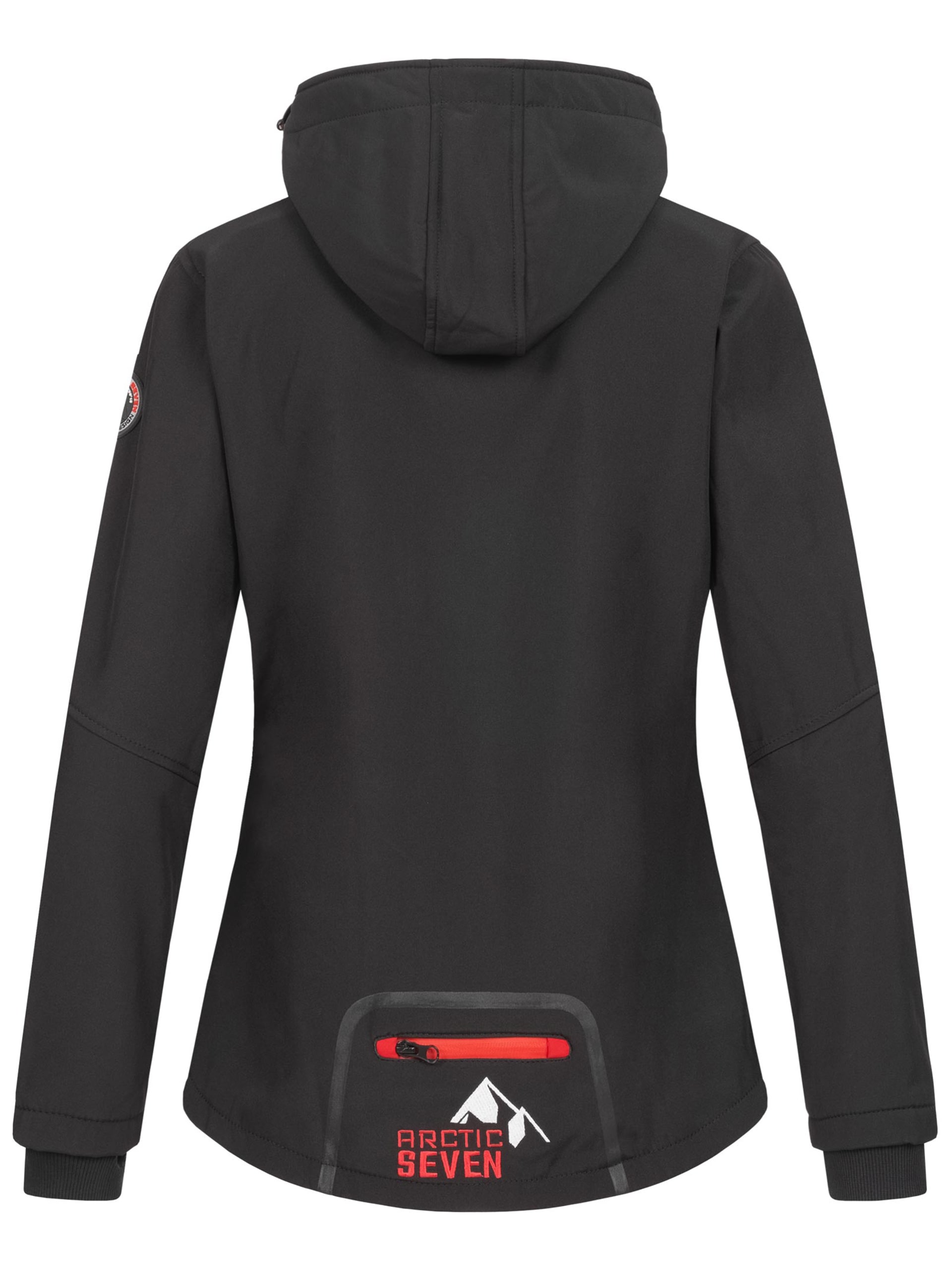 Arctic Seven Softshelljacke »ASNicolia«, funktionale Outdoorjacke mit abnehmbarer Kapuze