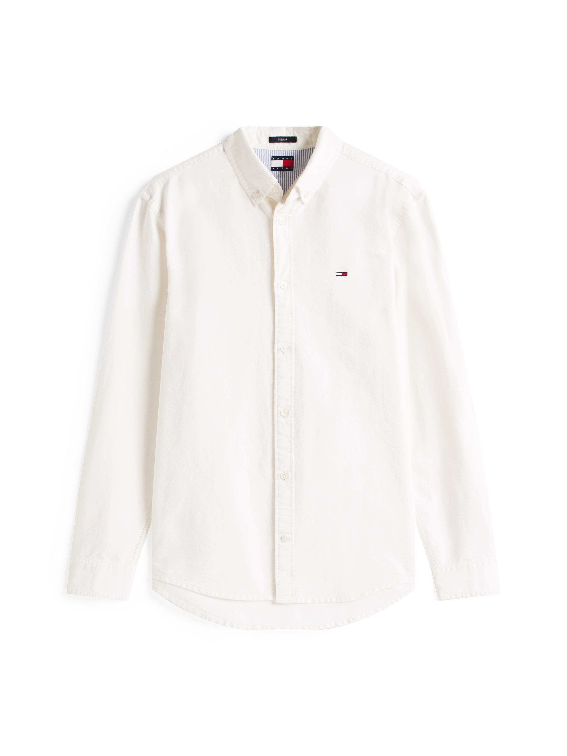 Tommy Jeans Langarmhemd »TJM REG OXFORD SHIRT EXT«, Mit Rundhalsausschnitt