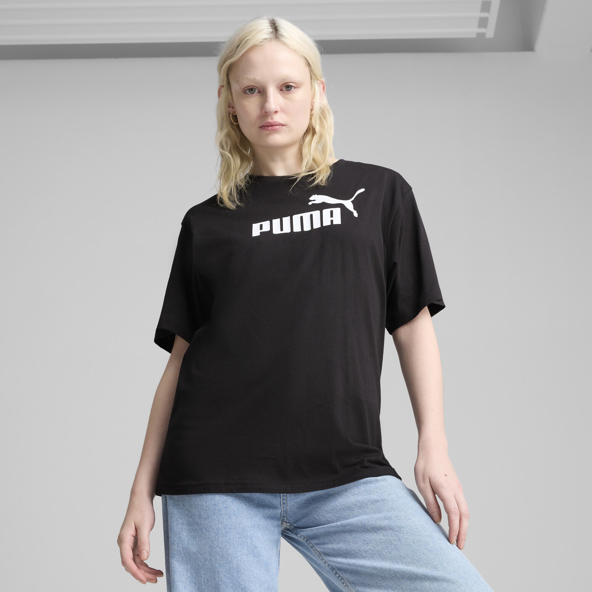 PUMA T-Shirt "Essentials No. 1 Logo Relaxed T-Shirt Damen" günstig online kaufen
