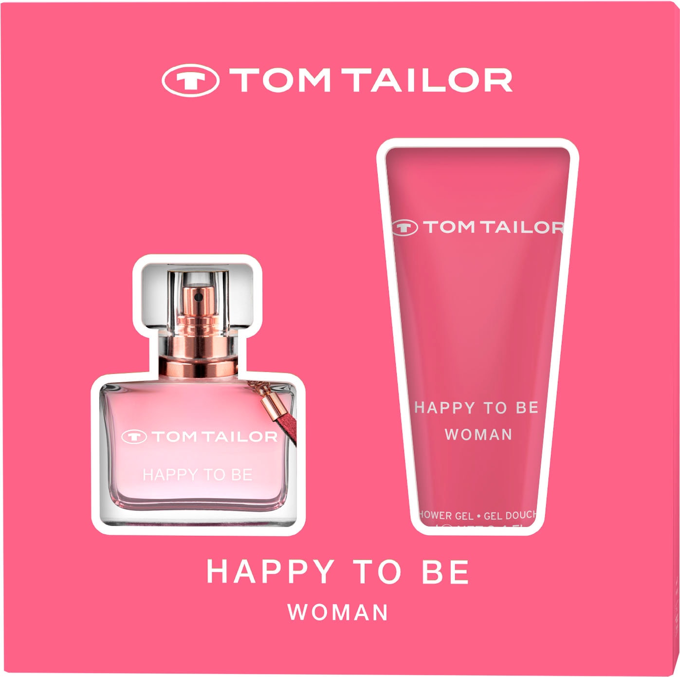 TOM TAILOR Eau de Toilette »TOM TAILOR Happy to be for her GP EdP 30ml + SG  100ml«, (2 tlg.) | BAUR