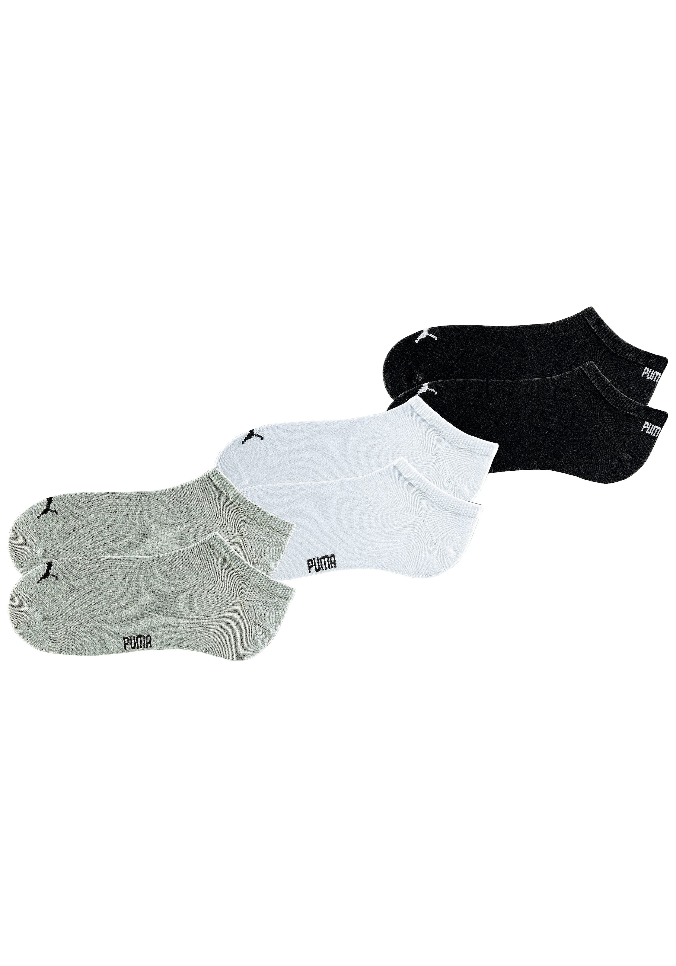 PUMA Sneakersocken, (6 Paar), mit eingestricktem Markenlogo