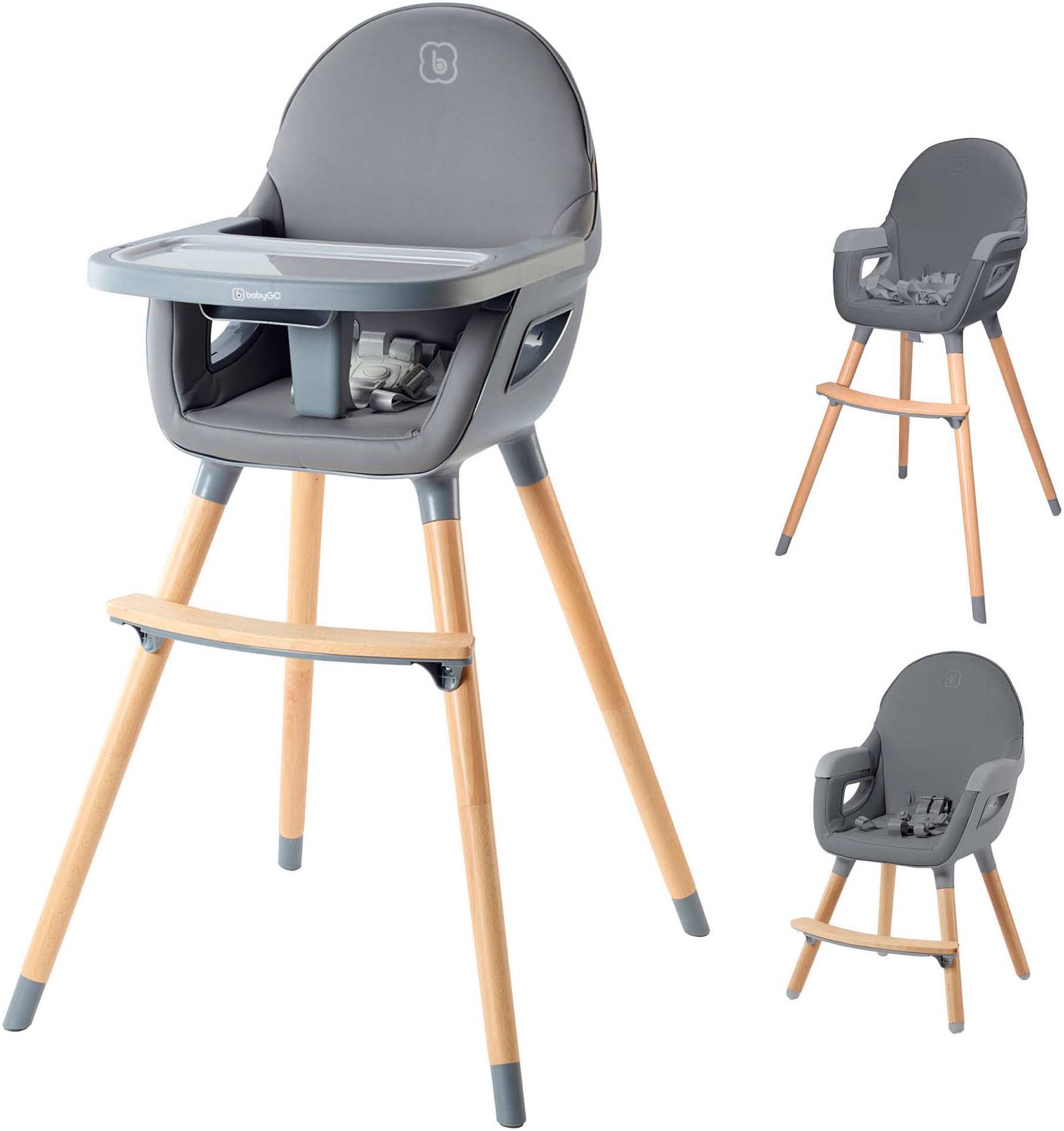 BabyGo Hochstuhl »Scandi - wood«