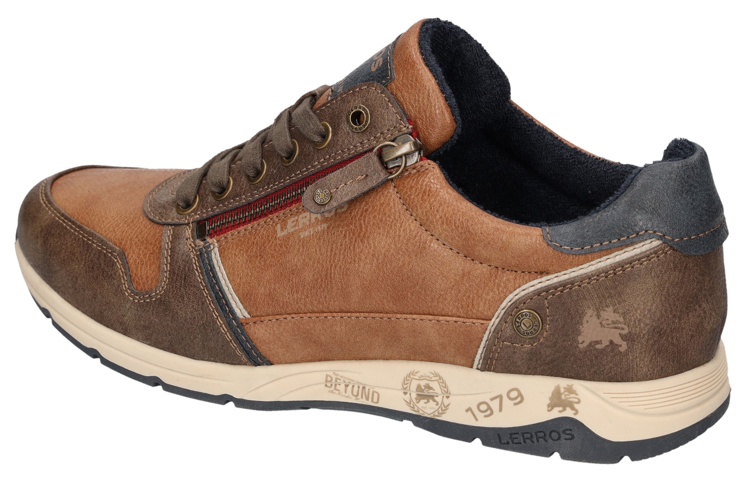 LERROS Sneaker, Schnürschuh, Freizeitschuh, Halbschuh mit Reißverschluss