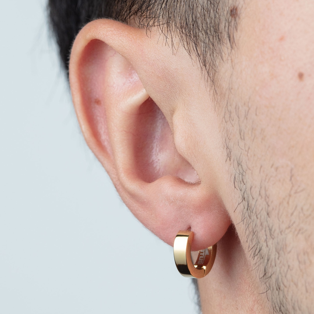 Lotus Paar Creolen »Men's Earrings«