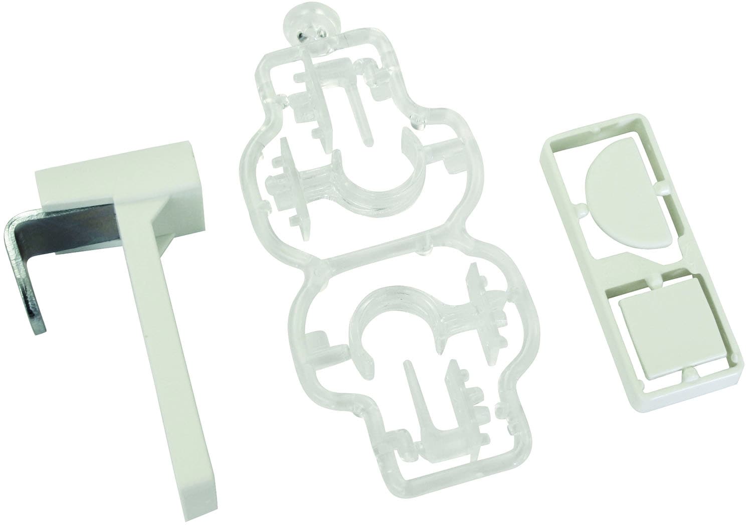 GARDINIA Klemmträger "Kunststoff / Metall" Zubehör Vitragestangen/Caféhauss günstig online kaufen