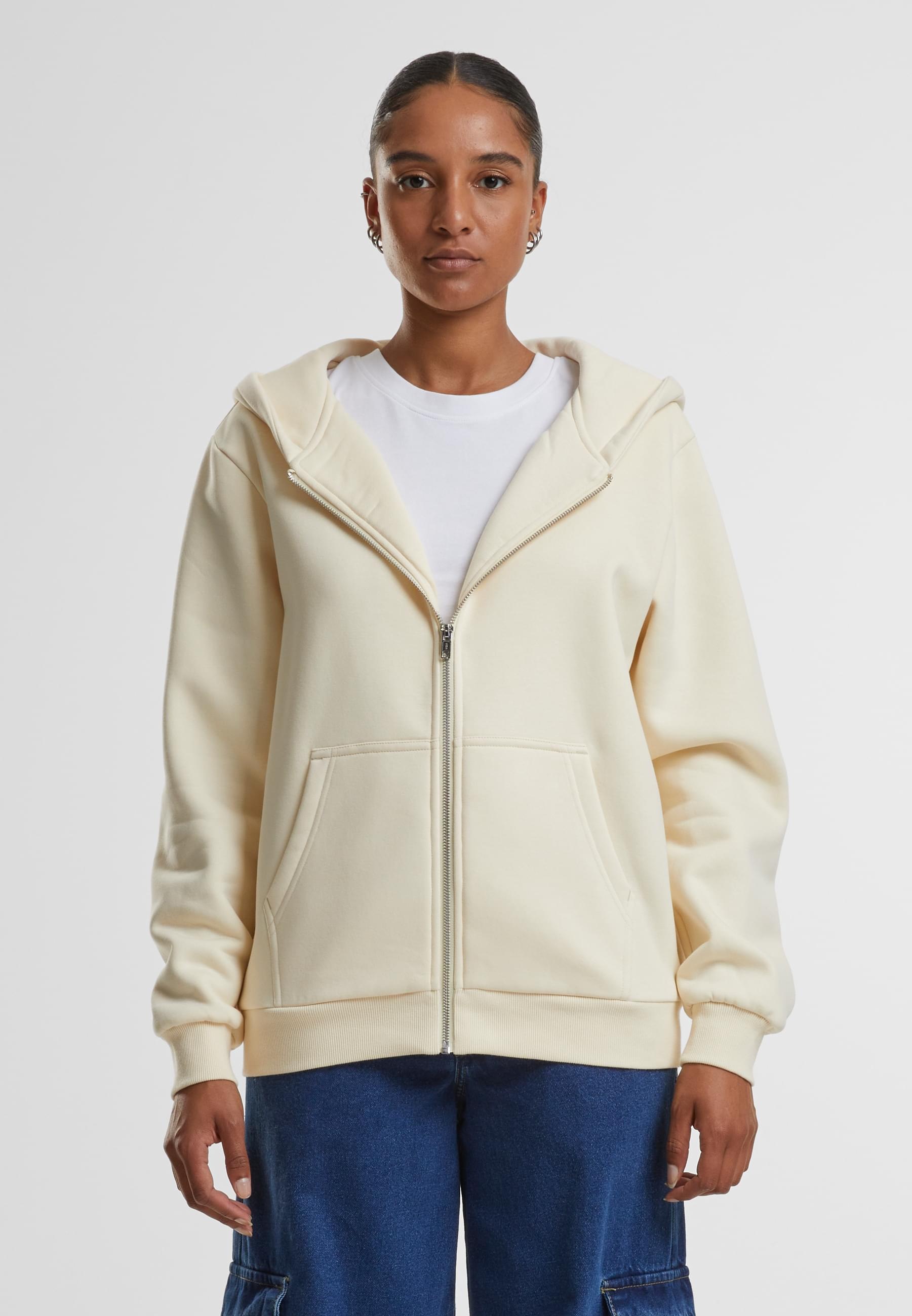 URBAN CLASSICS Sweatjacke »Urban Classics Ladies Fluffy Zip Cardigan«