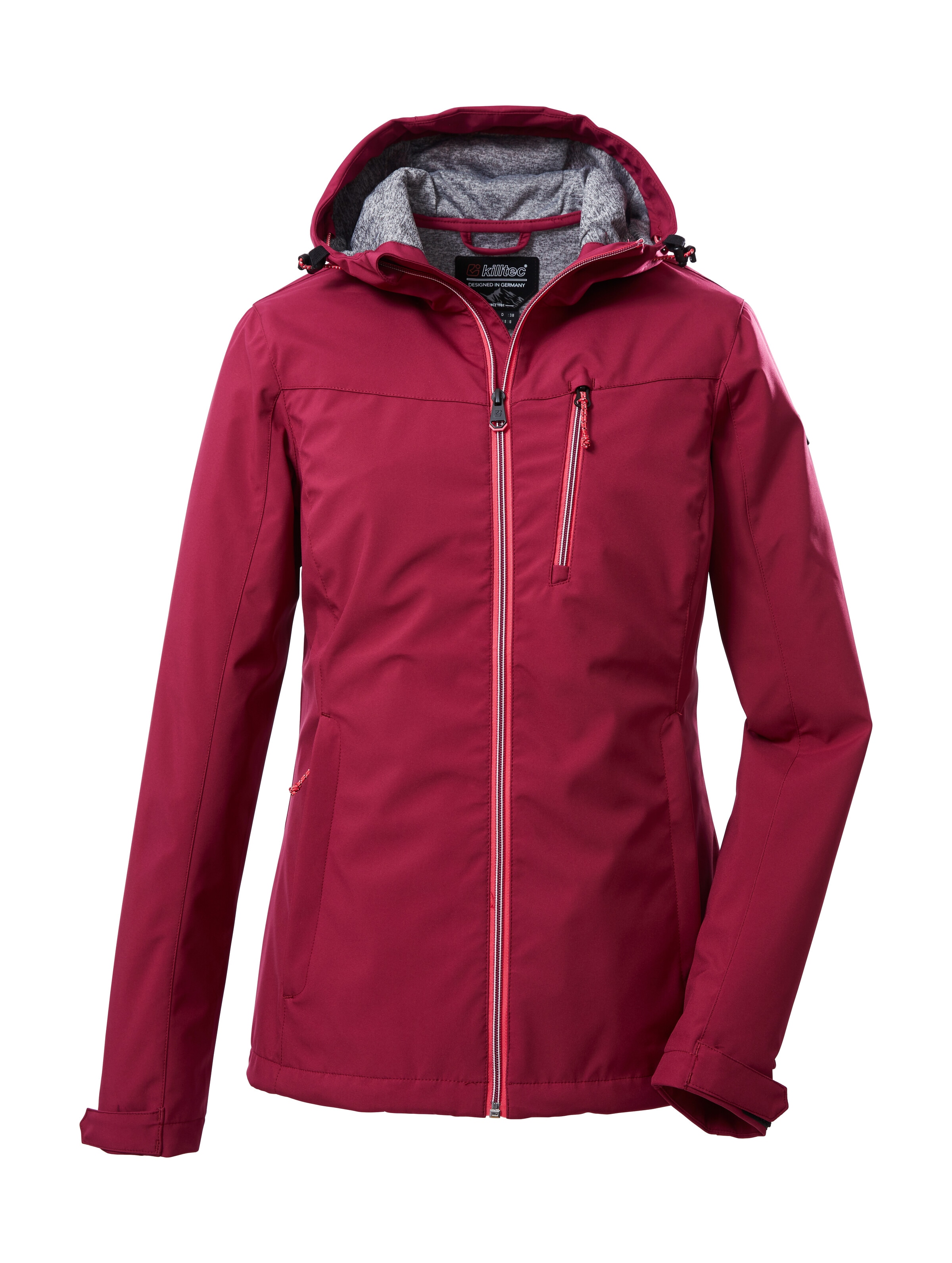 Killtec Softshelljacke »KOS 89 WMN SFTSHLL JCKT«, Damen Softshelljacke: Wind-und wasserdicht, atmungsaktiv, PFAS-frei