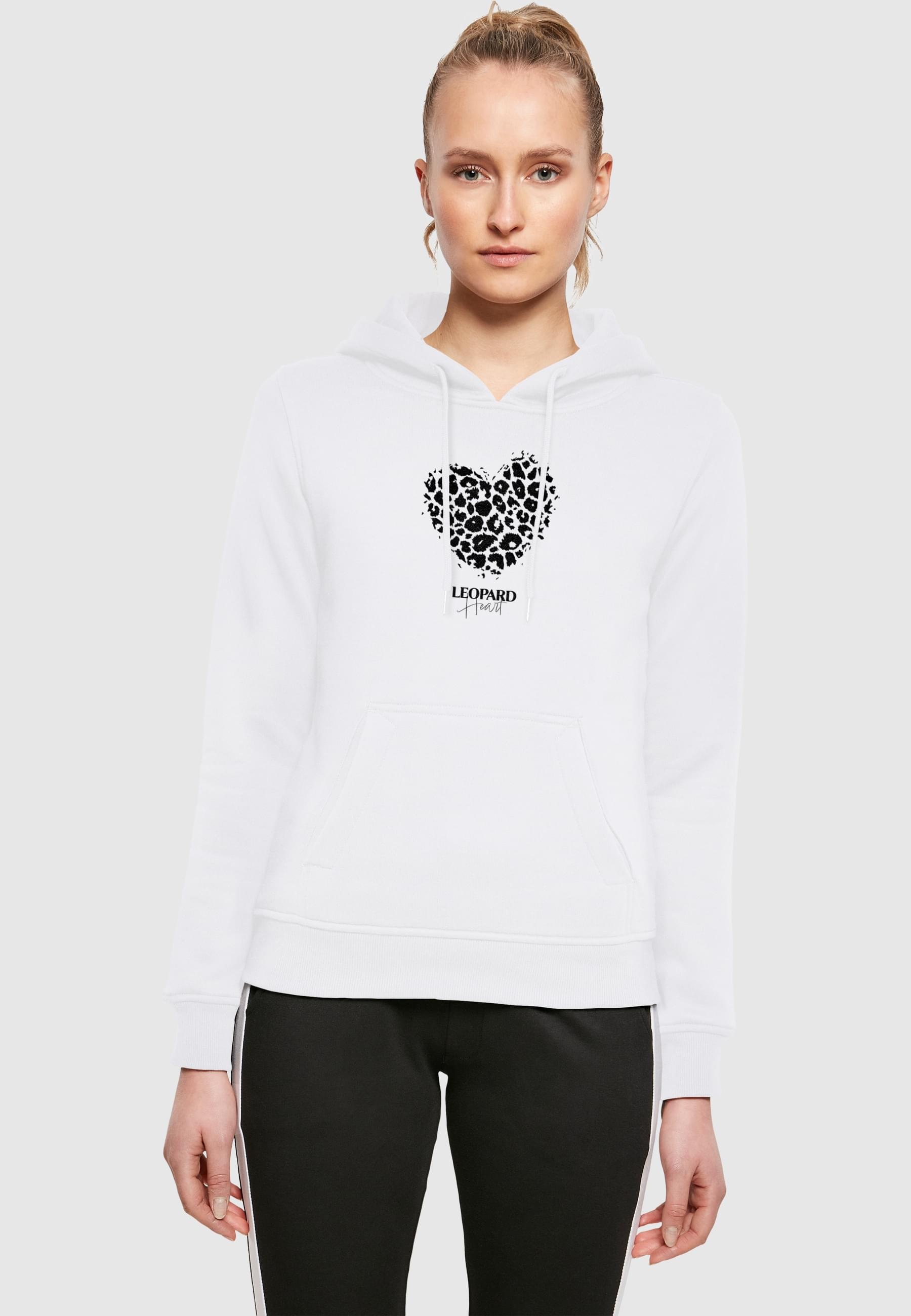 Merchcode Kapuzenpullover »Merchcode Ladies Leopard Heart Heavy Hoody« 1 Stk. tlg.
