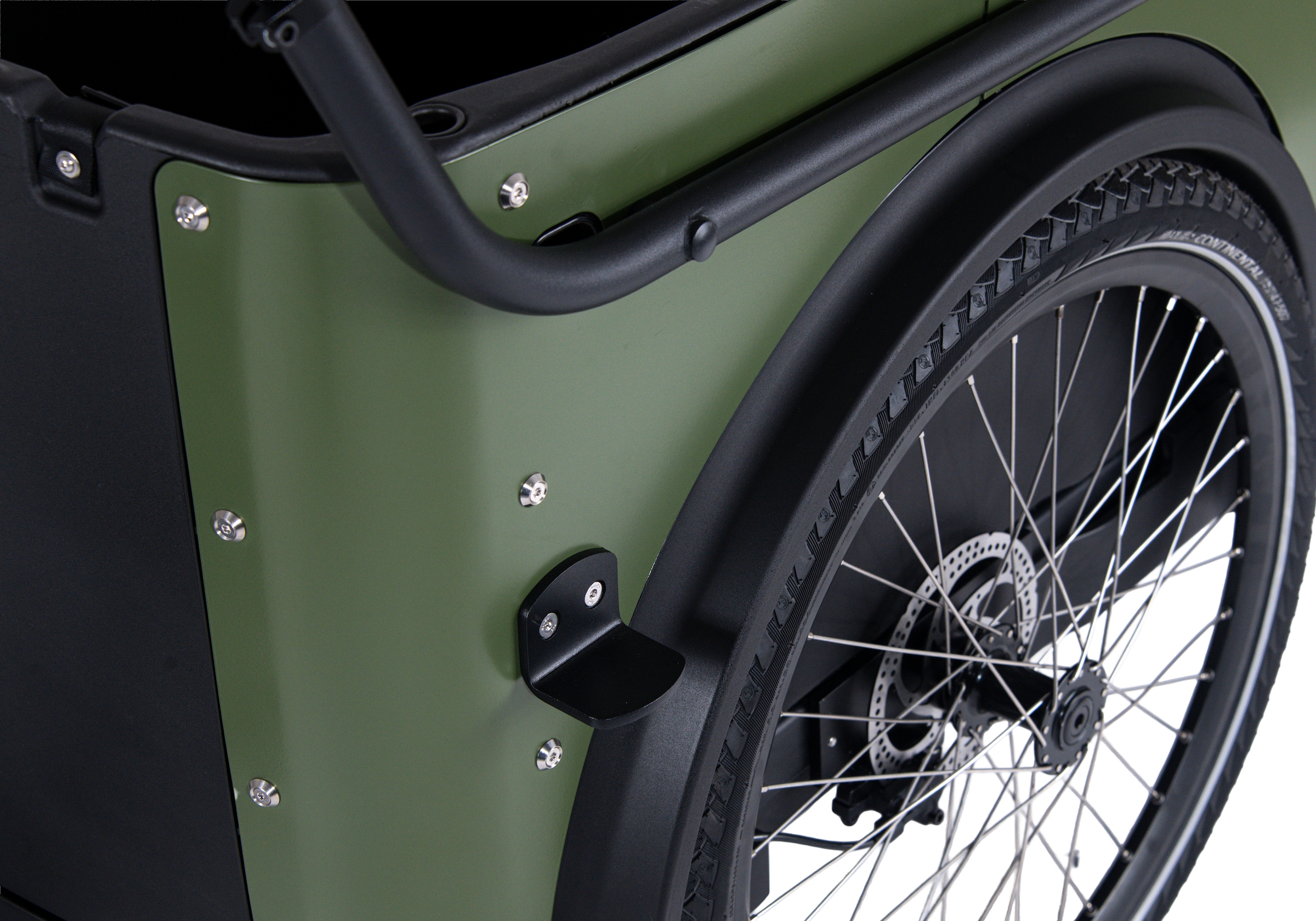 Royal Cargo Bikes »Cargo 3W Premium 17,5Ah / 630 Wh 24 / 26 Zoll grün« 7 Gang Shimano Nexus Schaltwerk Nabenschaltung Mittelmotor 250 W