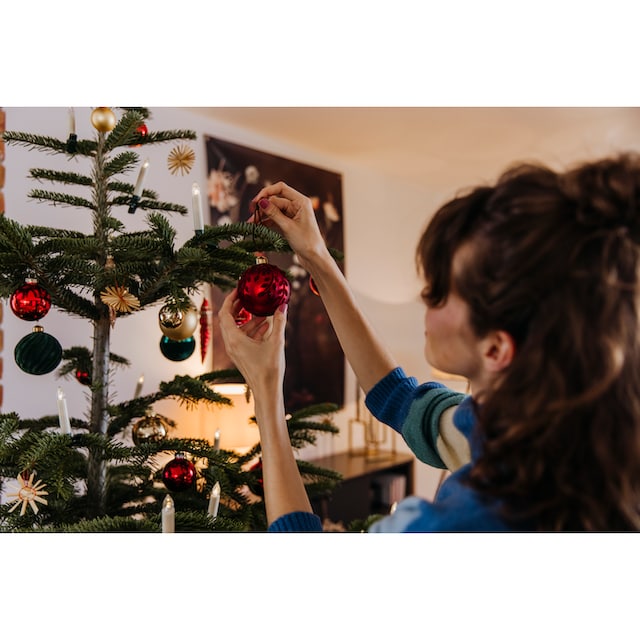 my home Weihnachtsbaumkugel »Béla, Advent«, (Set, 40 St.), hochwertiger  Christbaumschmuck aus Glas, Unifarbmischung kaufen | BAUR