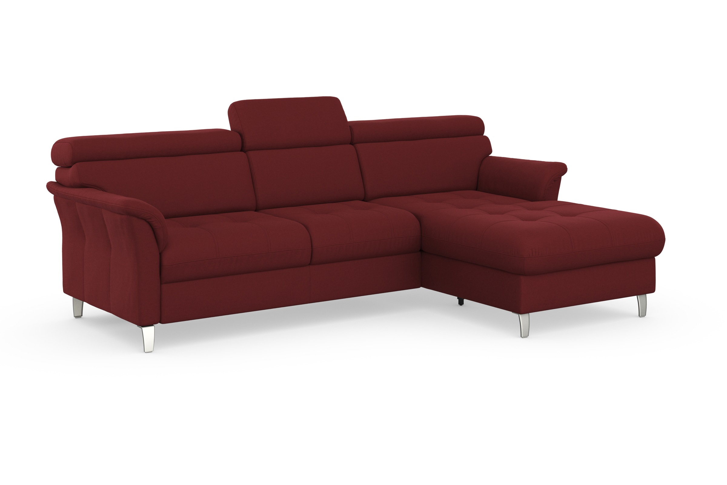 sit&more Ecksofa »Marano L-Form« inklusive Kopfteilverstellung, wahlweise mit Bettfunktion, Bettkasten