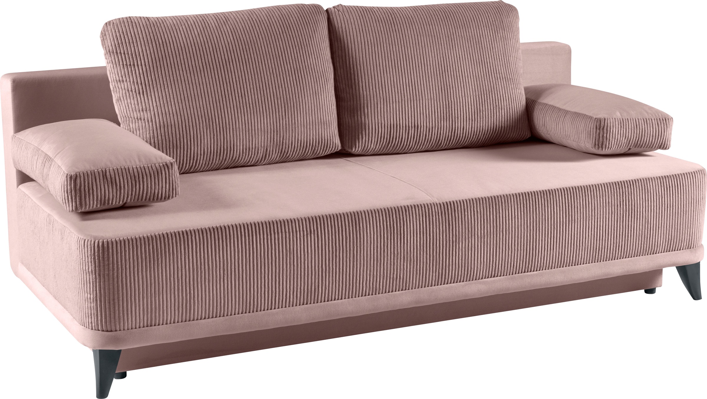 Thumbnail - WERK2 Schlafsofa "Rosso Breite 204, Liegefläche 140/200cm. aktueller Cord Materialmix" 2-Sitzer Sofa und Schlafcouch mit...