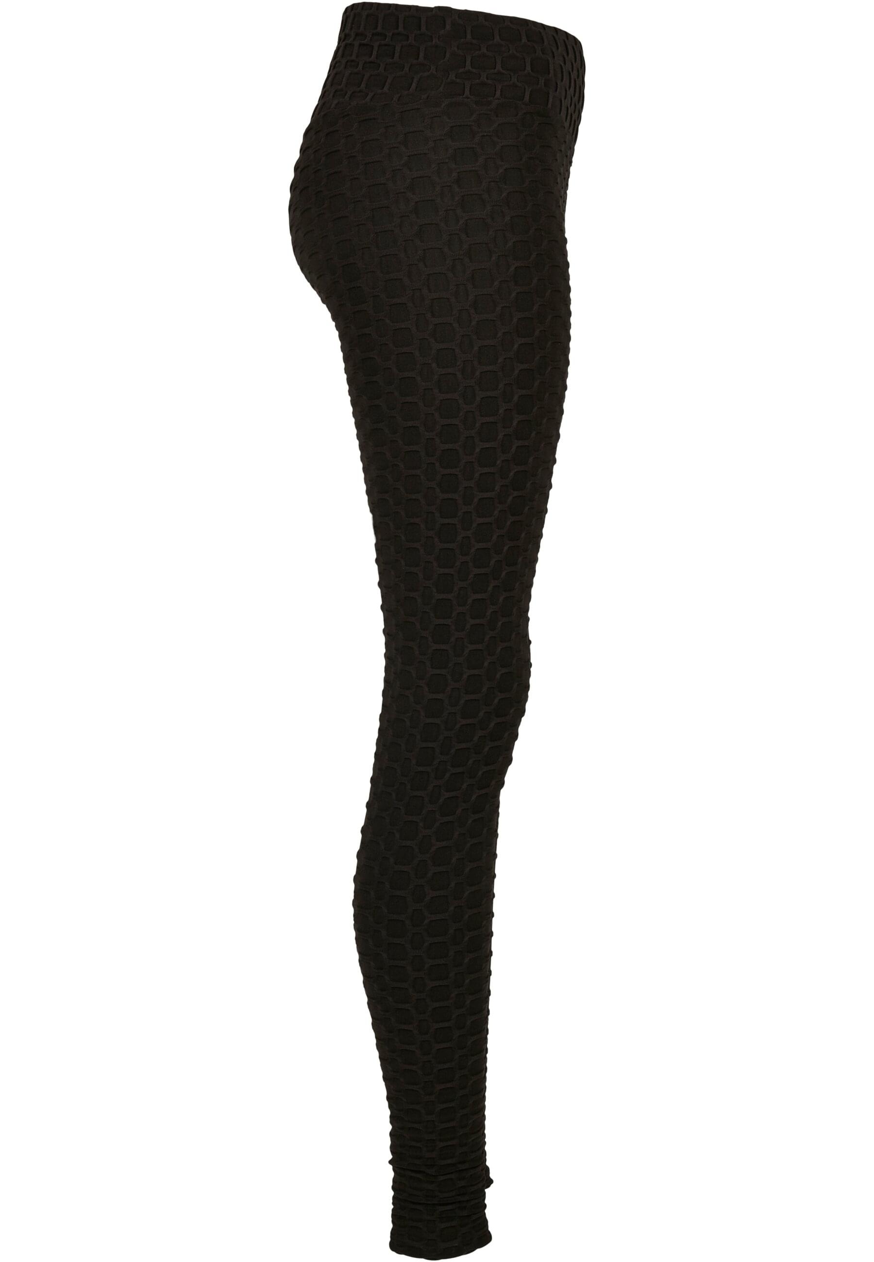 URBAN CLASSICS Leggings »Urban Classics Damen Ladies High Waist Honeycomb Leggings«, (1 tlg.)