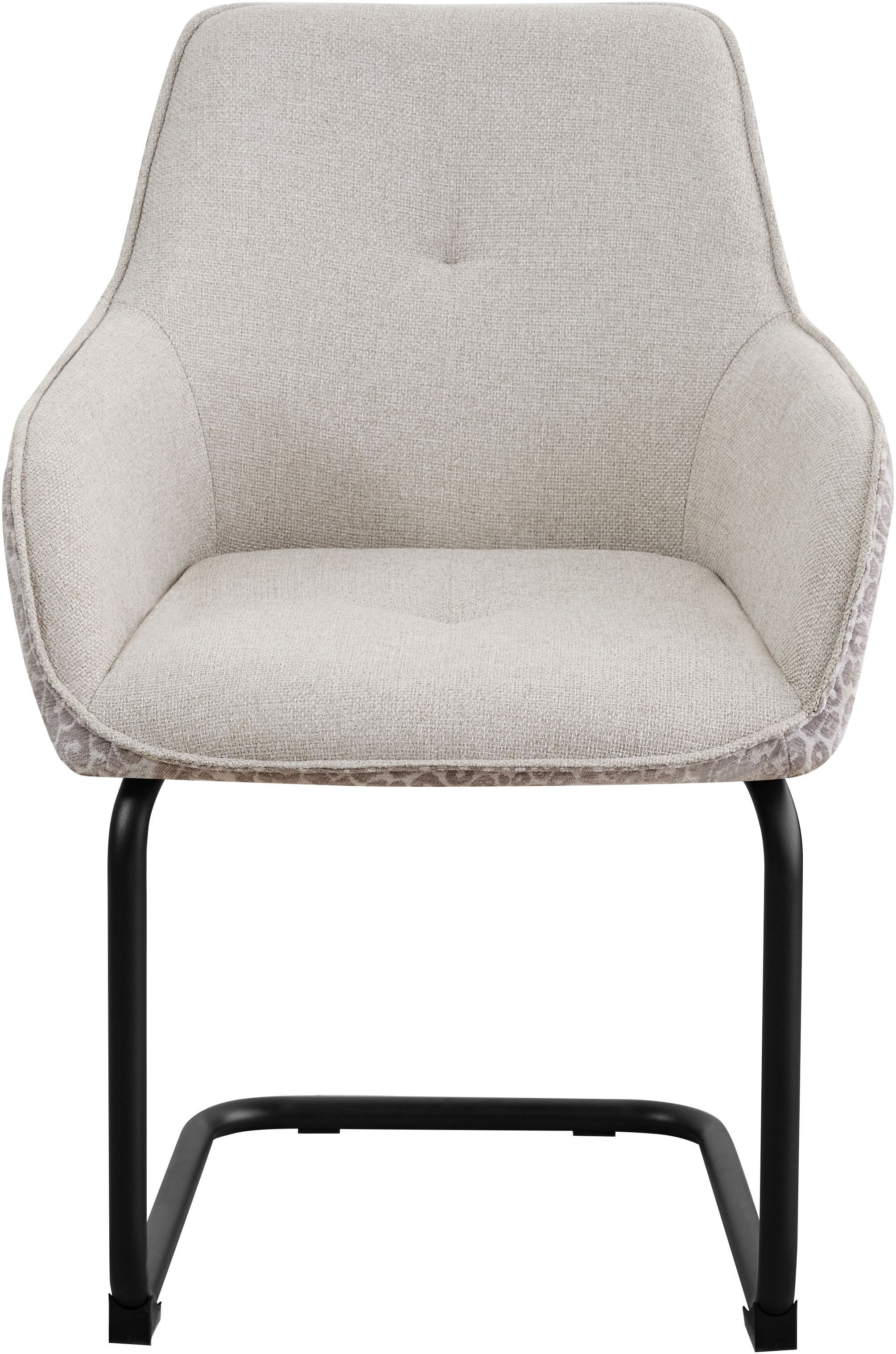 OTTO home Freischwinger »Albany« (Set) 2 Stk.moderner Freischwinger mit Leopardenlook und hochwertigem Webstoff