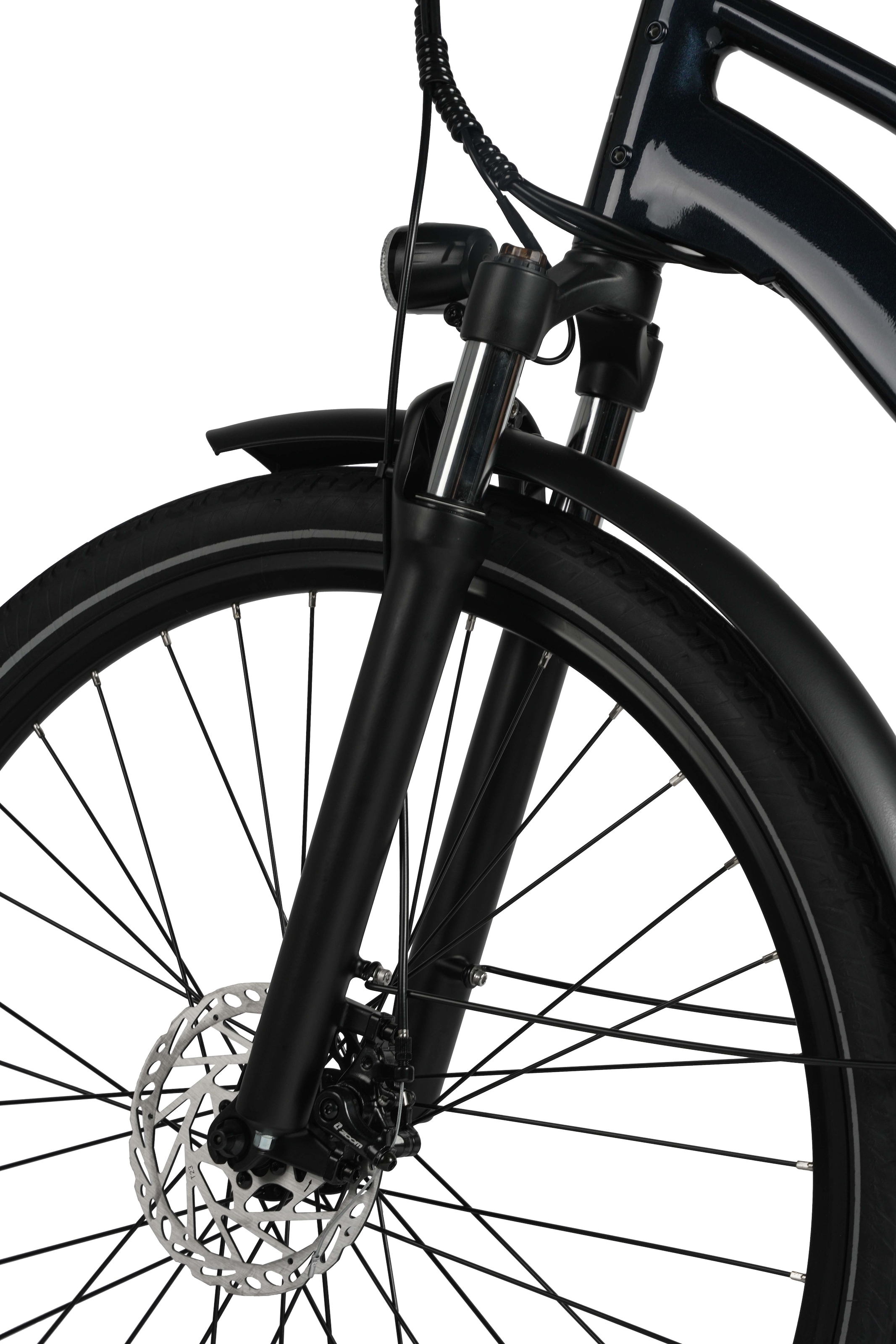 Maxtron »Maxtron Urban 7 E-Citybike 28 Zoll« 7 Gang Shimano Altus Schaltwerk Kettenschaltung Heckmotor 250 W Packung,  Tiefeinsteiger für Damen