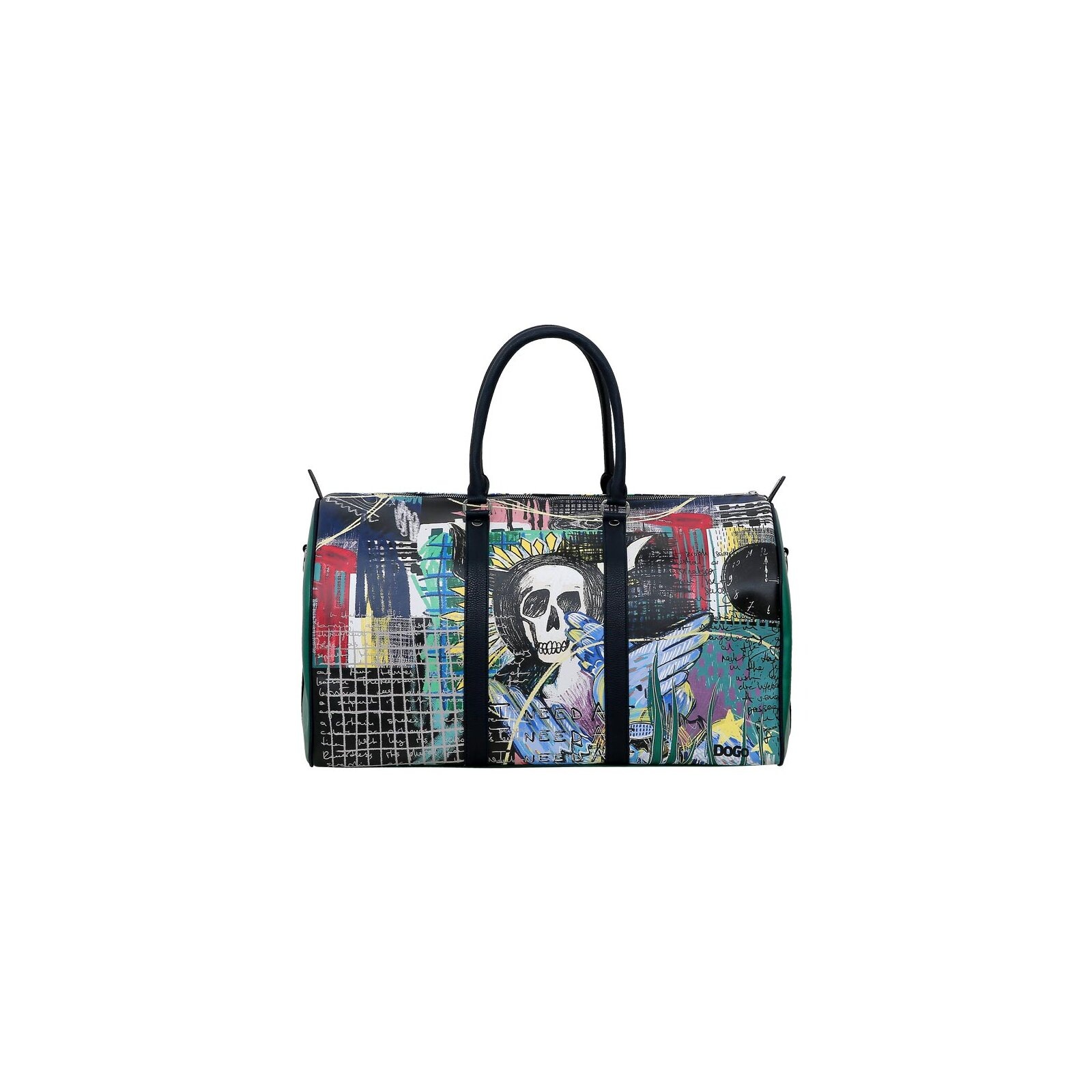 DOGO Reisetasche "Reisetasche Snugline - I Need Art Handgepäck Reisetasche" Handgefertigt