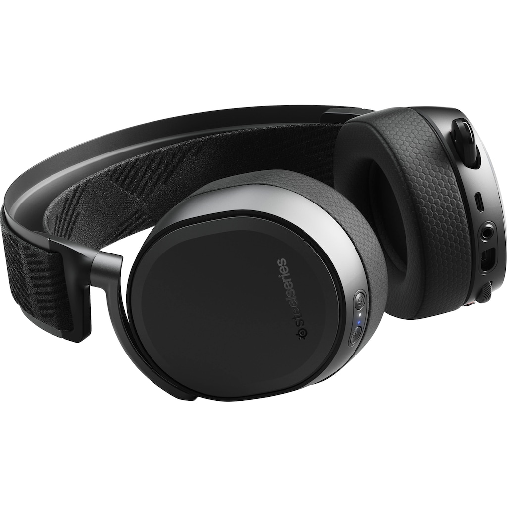 SteelSeries Gaming-Headset »Bundle Arctis Pro Wireless + QcK Large Cyberpunk Edition«