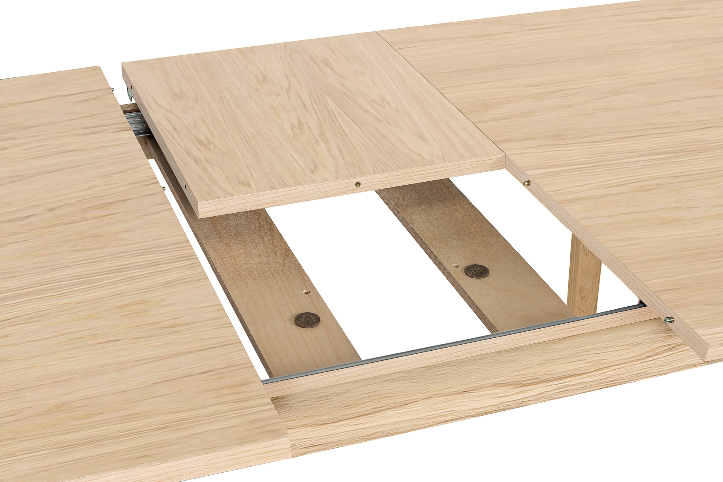 andas Esstisch, Holzfurnier aus Eiche