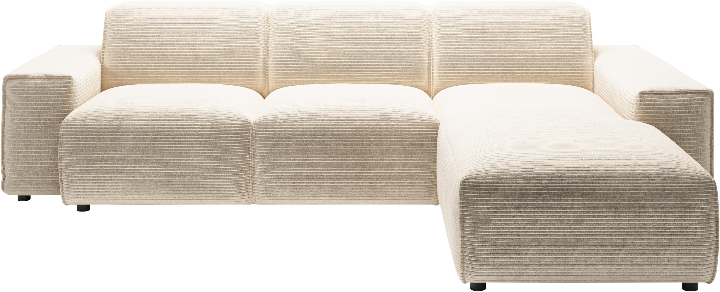 andas Ecksofa »Glimminge L-Form auch in Breitcord, Feincord + Easy care-Bezug,«, Breite 264, Zierkissen