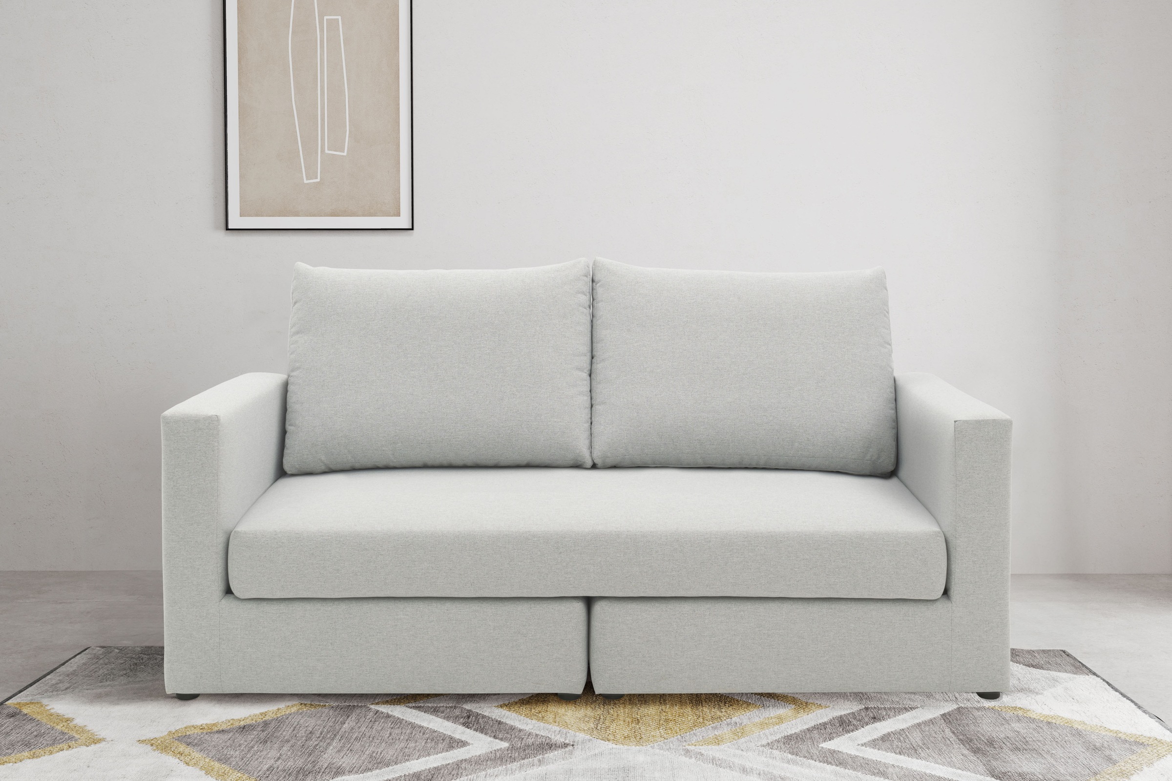 DOMO collection 2-Sitzer "Bibury, modernes Sofa, B/T/H: 178/80/90 cm" Sitzf günstig online kaufen