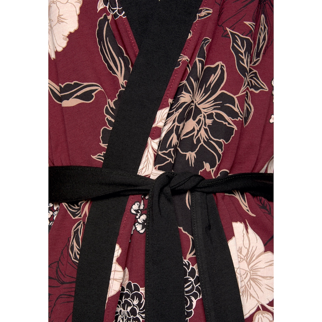 s.Oliver Kimono, mit Blumen-Dessin