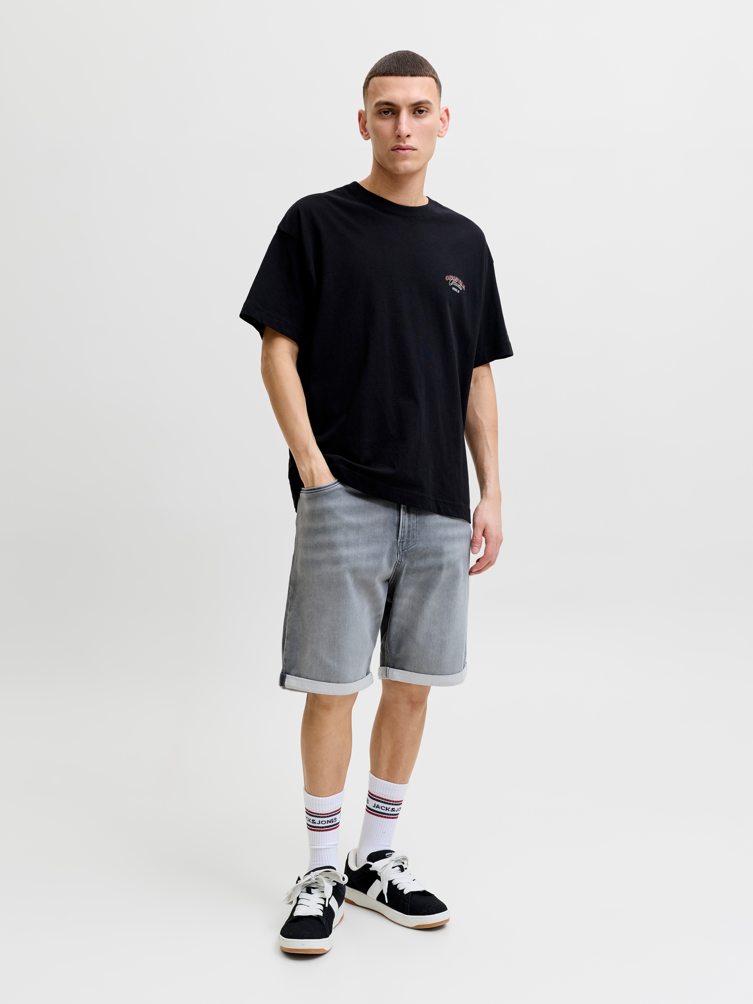 Jack & Jones Jeansbermudas »JJITONY JJASHER I.K SHORTS GE 731 SN« Baumwollmischung