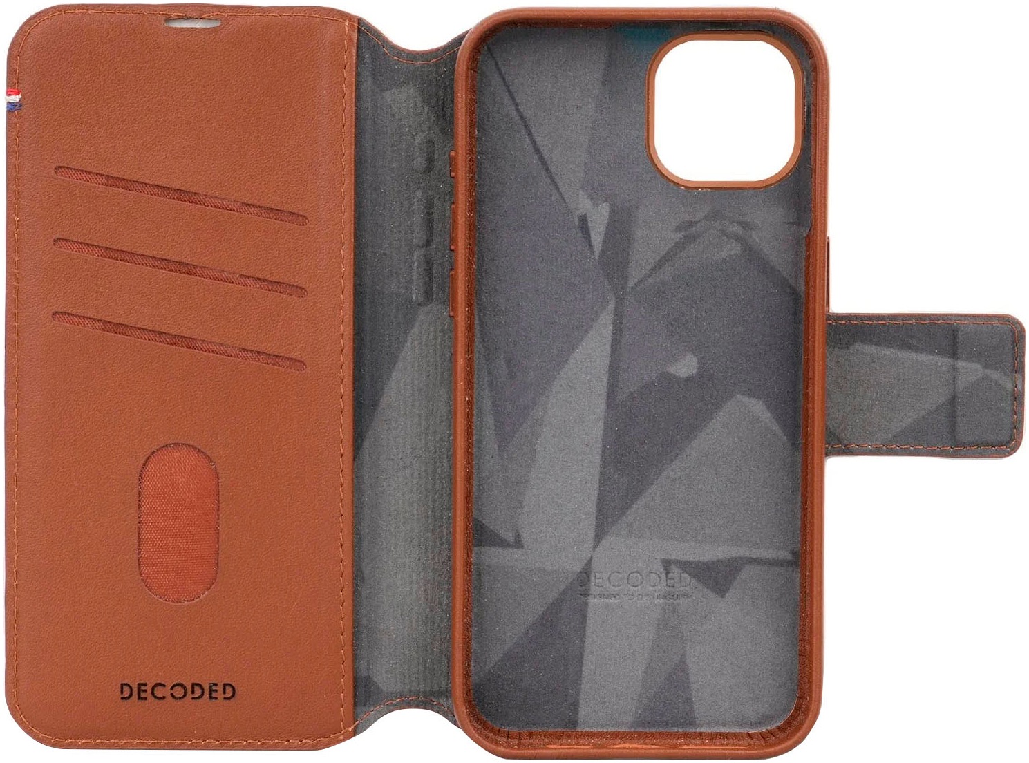 DECODED Smartphone-Hülle »Leather Detachable Wallet für iPhone 15«, iPhone 15, 15,5 cm (6,1 Zoll)