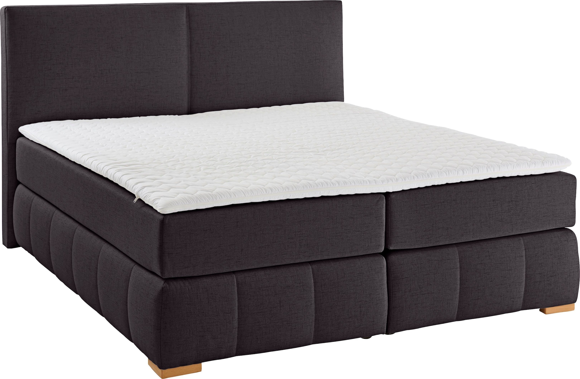 Guido Maria Kretschmer Home&Living Boxspringbett »Wehma«, inkl. Topper in 3 verschiedenen Matratzen, auch in Samtstoff