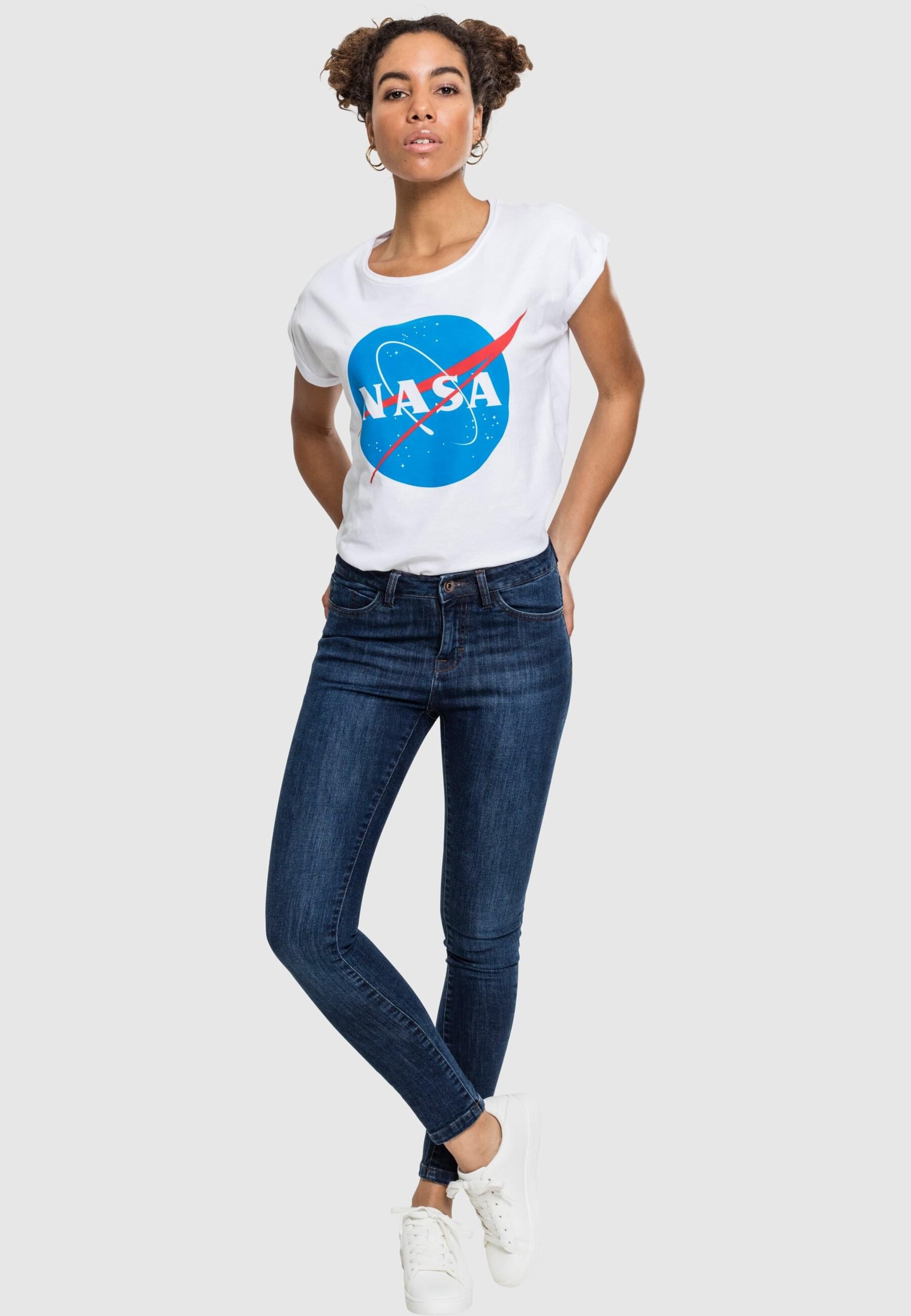 MisterTee T-Shirt »MisterTee Damen Ladies NASA Insignia Tee«, (1 tlg.)