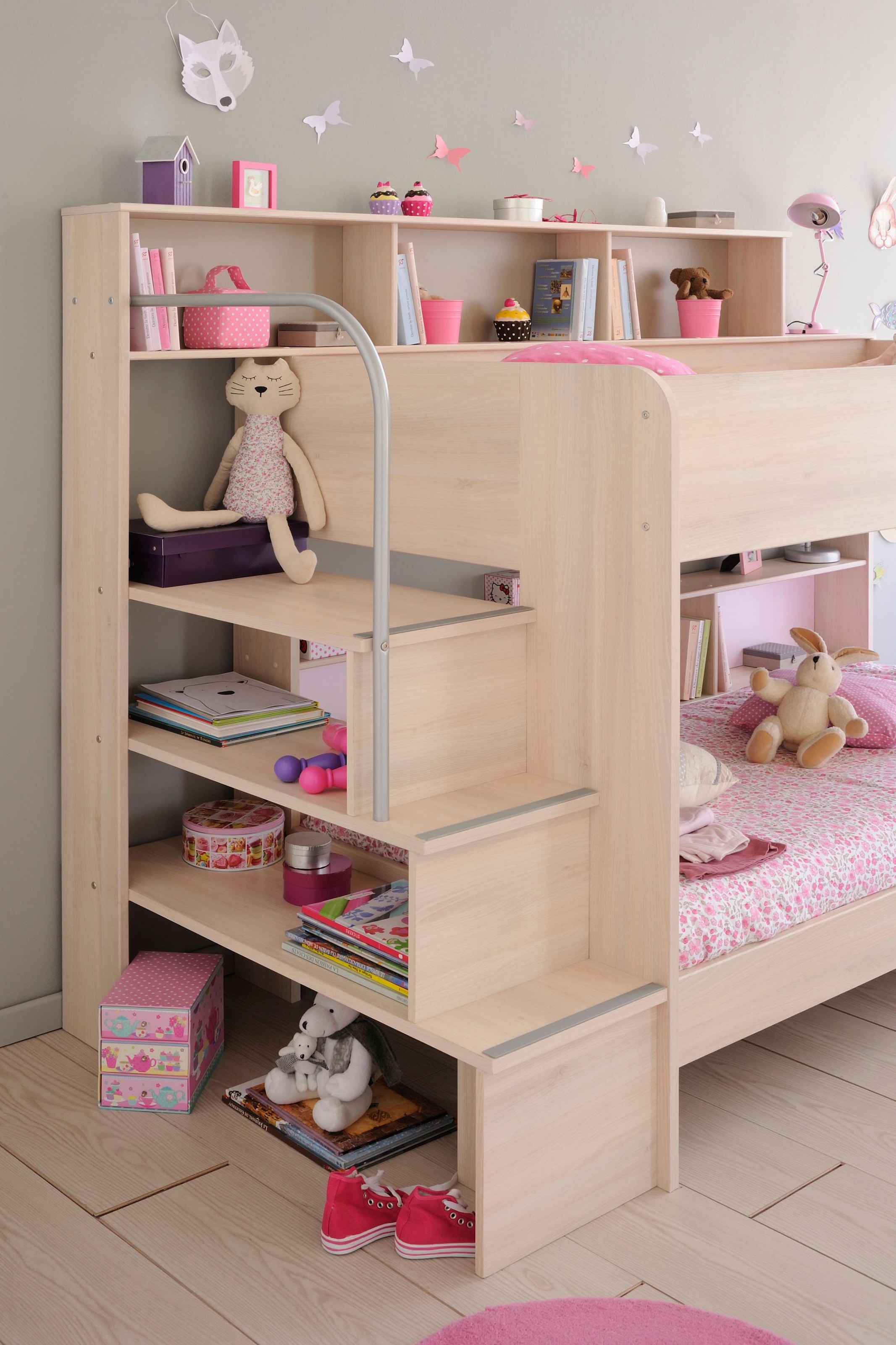 Parisot Jugendzimmer-Set »Bibop«, (Set, 2 tlg., Etagenbett, Schrank)