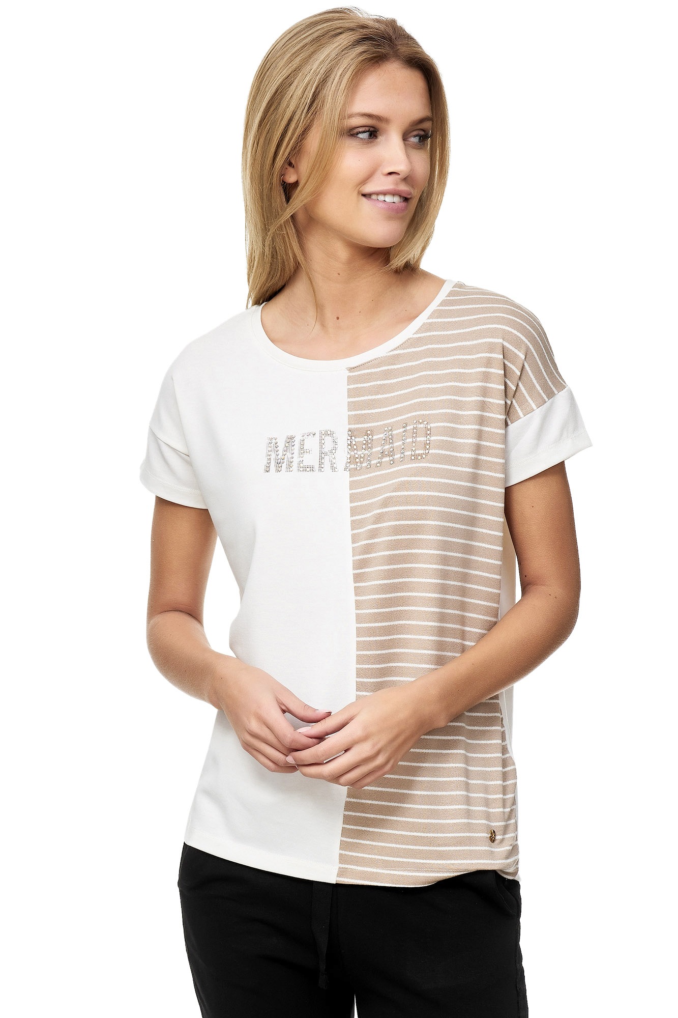 Decay Streifendesign online T-Shirt, modischem | kaufen mit BAUR