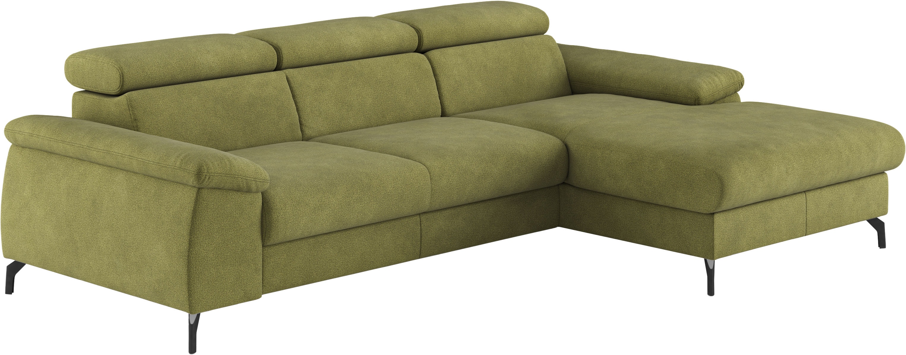 COTTA Ecksofa "Kitty L-Form, B: 242 cm" mit Kopfteilverstellung, optional Schlaffunktion & Bettkasten