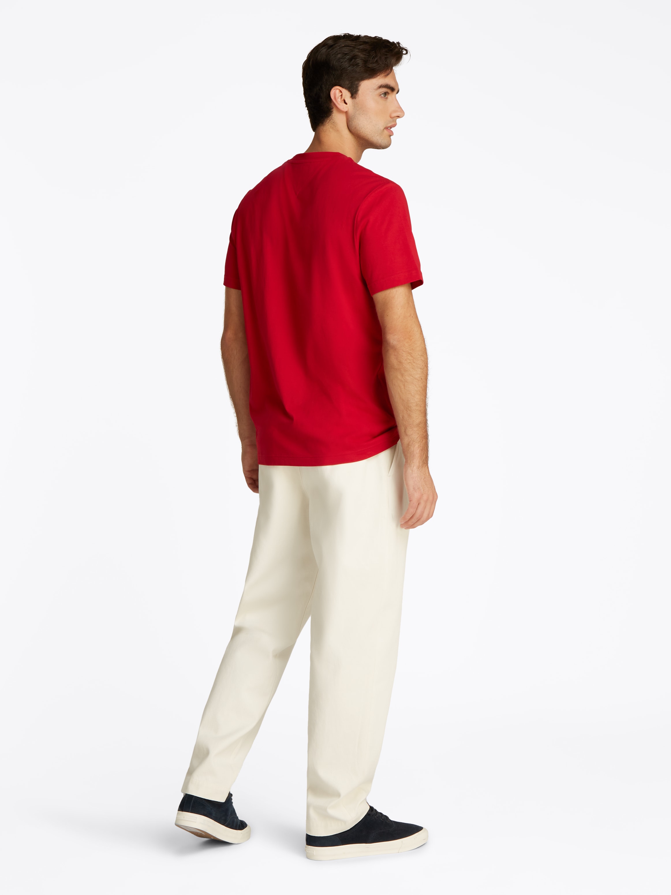 Tommy Hilfiger T-Shirt »HILFIGER CENTER STACK TEE«, mit großem Schriftprint