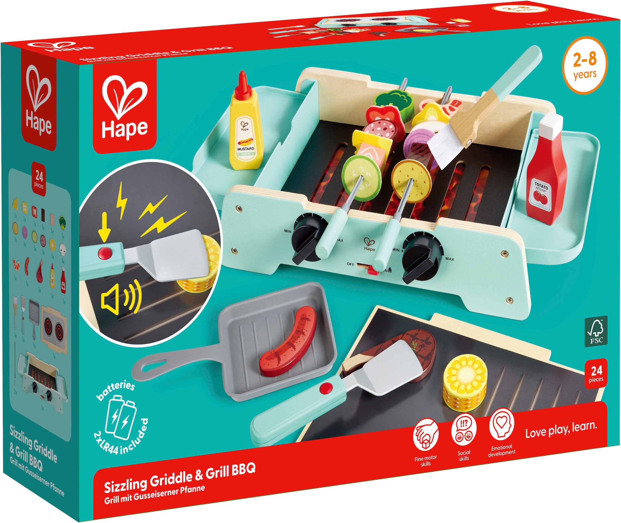 Hape Kinder-Grill, mit Licht- und Soundeffekt