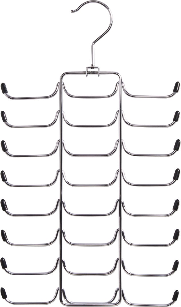 Zeller Present Krawattenhalter Metall, 24 Stege, ideal für Krawatten und Gürtel