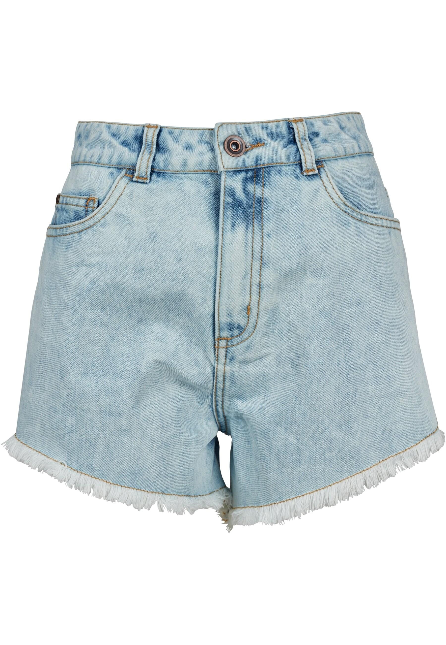 Stoffhose »Urban Classics Damen Ladies Denim Hotpants«, (1 tlg.)