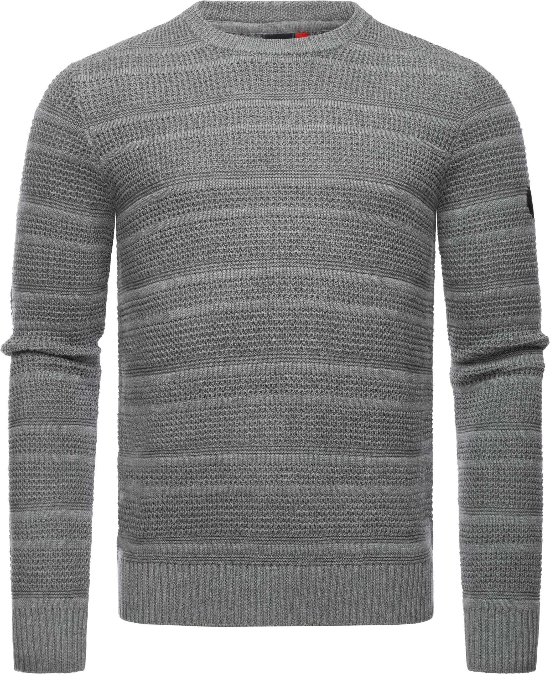 Ragwear Strickpullover »Gabrel«, stylischer Herren Sweatpullover mit Rippbündchen