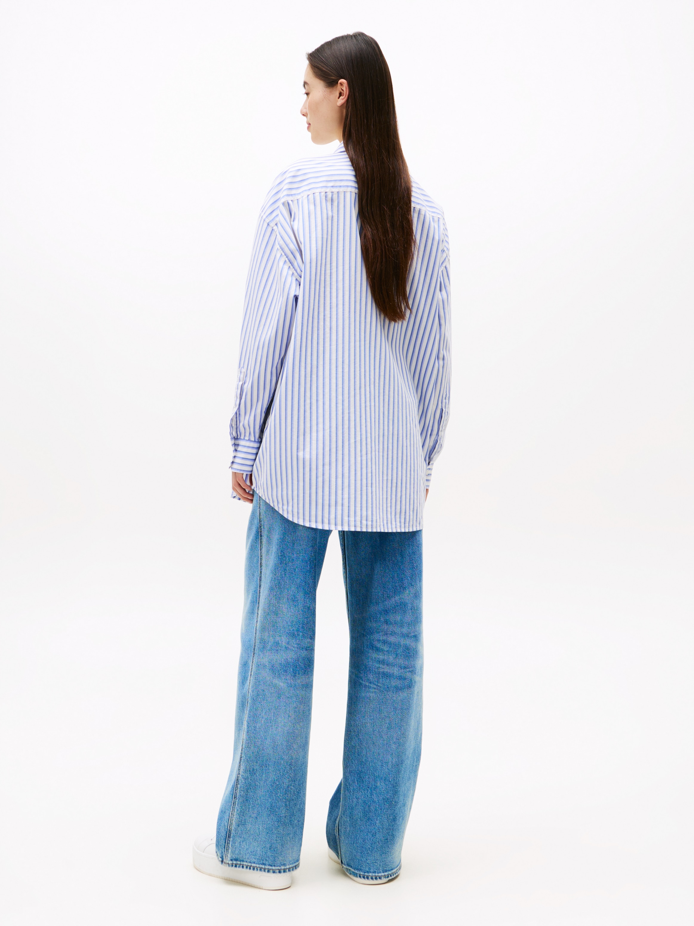 Tommy Jeans Hemdbluse »TJW OVS BADGE STRIPE SHIRT«