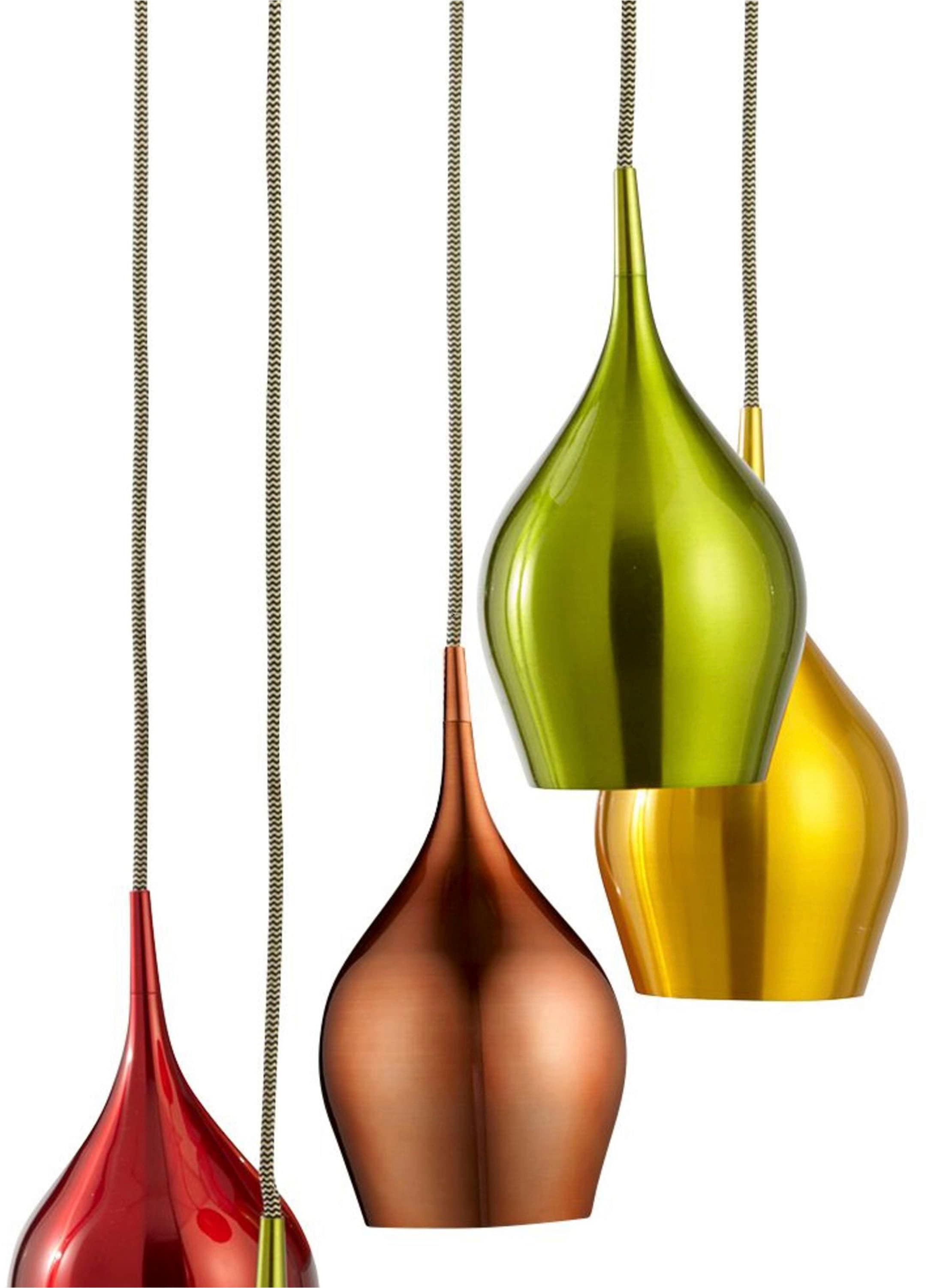 Searchlight Hängeleuchte »Hängeleuchte Vibrant, 5-flammig« E14 1 Stk. Metallic-Glanzeffekt