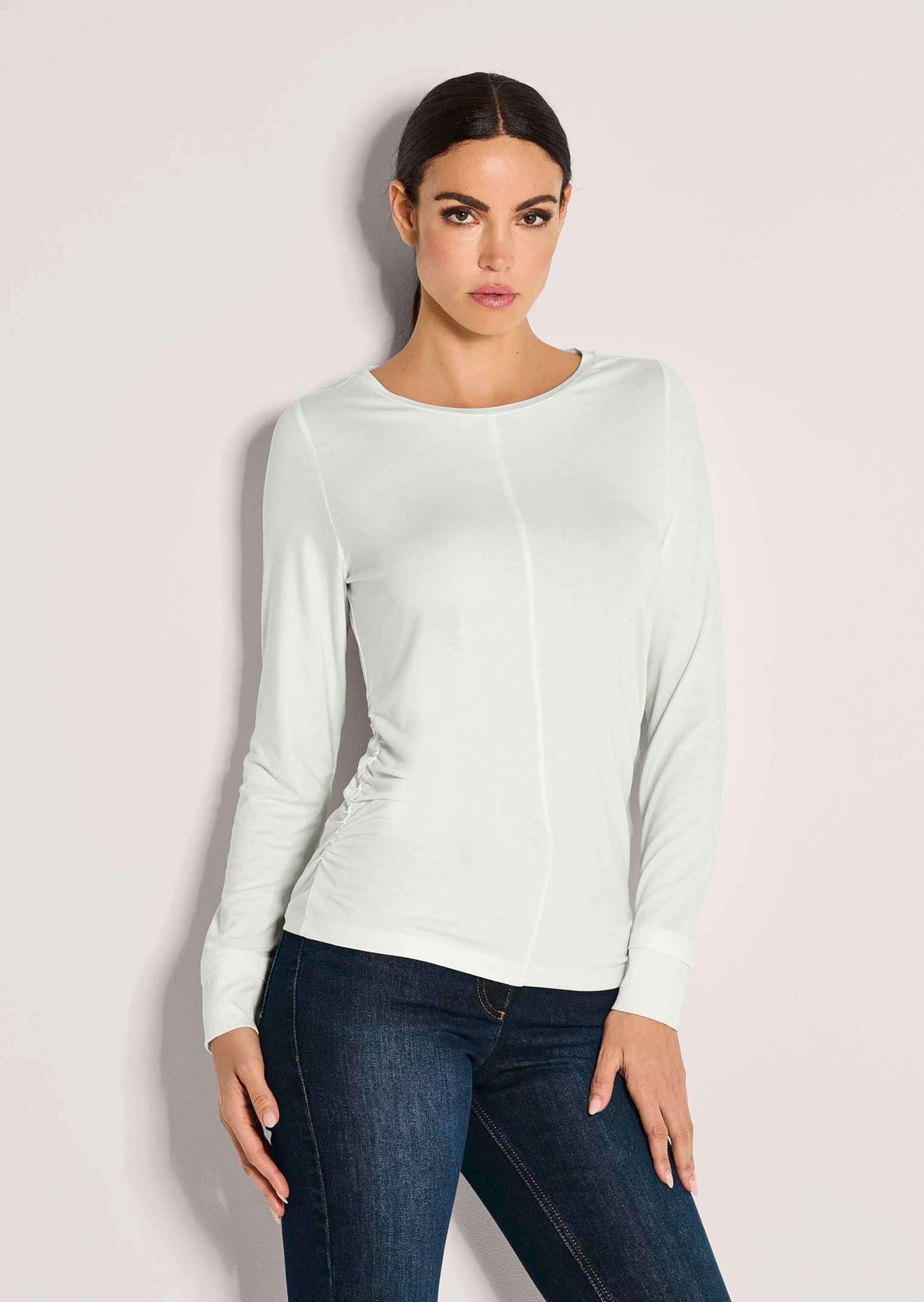 Thumbnail - MADELEINE Langarmshirt "Shirt Langarm-Shirt mit gerafften Seiten" Jerseyshirt