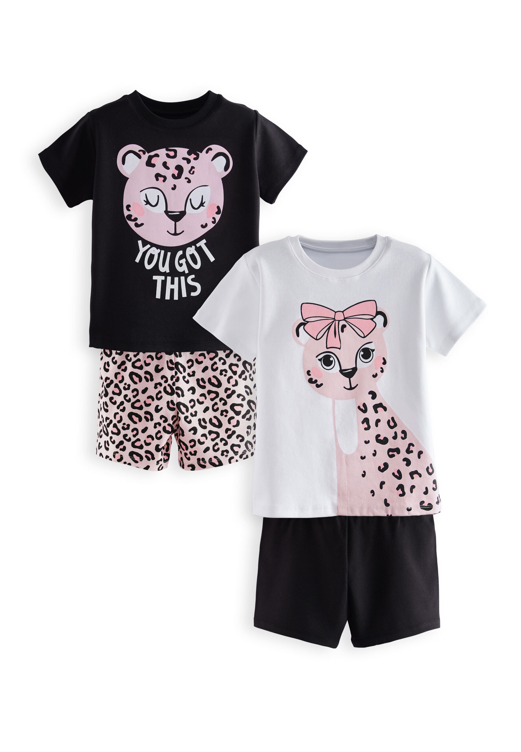 Denokids Schlafanzug »Leopard«, (2 tlg.), im Doppelpack