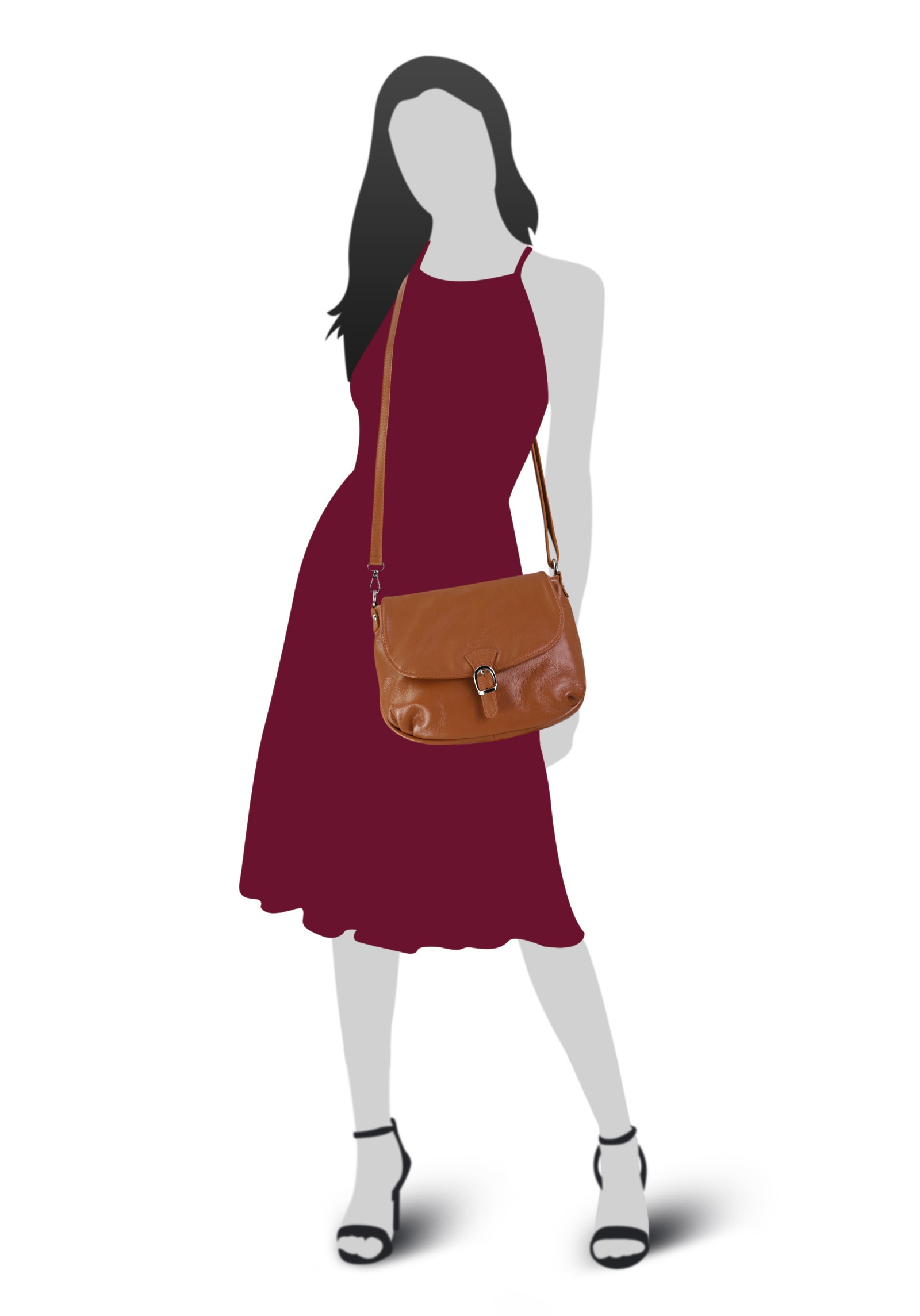 Samantha Look Umhängetasche echt Leder, Made in Italy günstig online kaufen